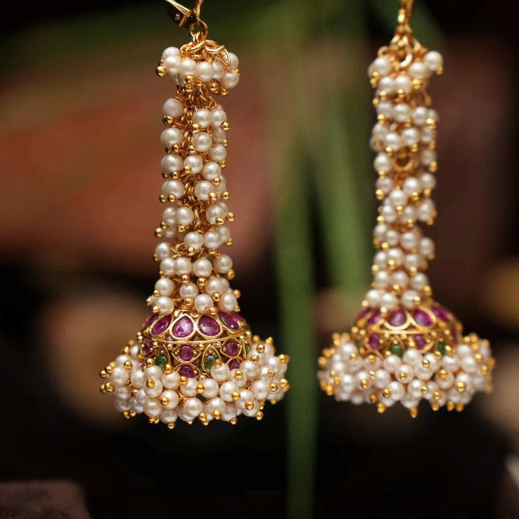 Uthira Antique Jhumka Earrings
