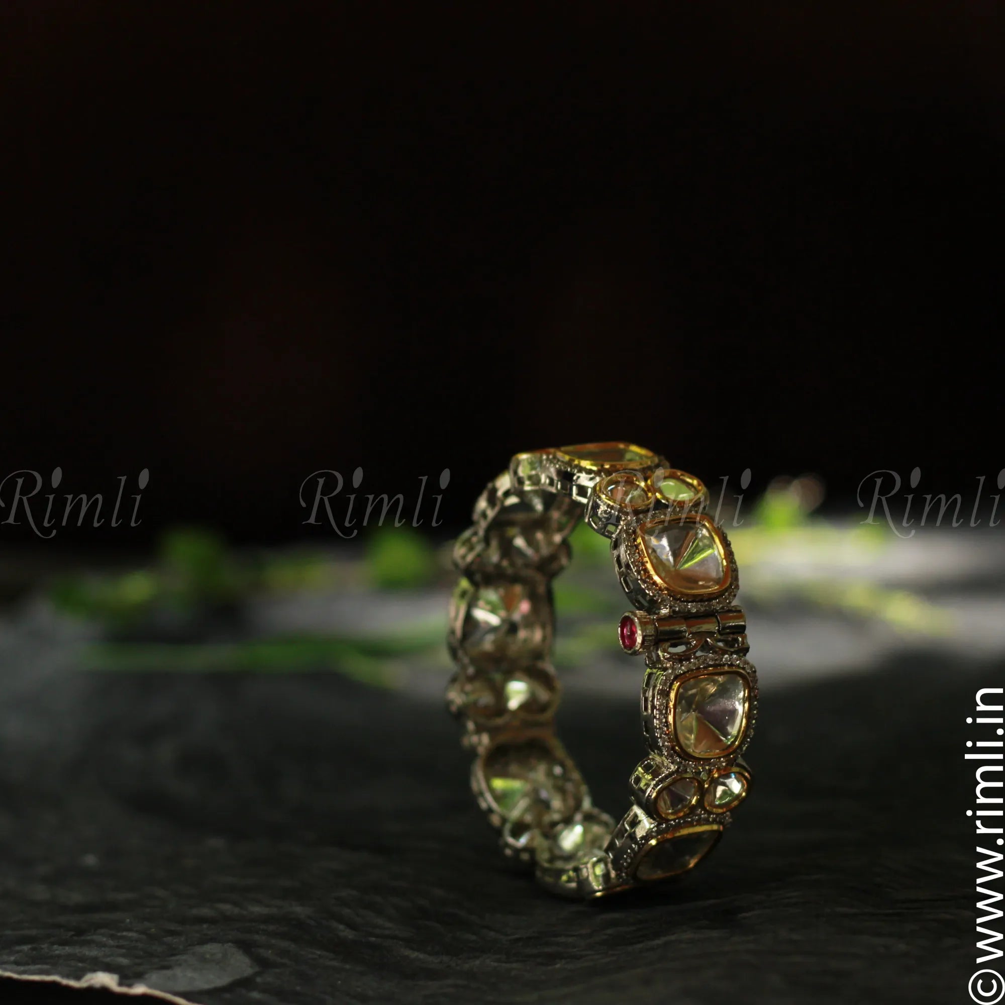Victorian Kundan Bangle - Rimli Boutique