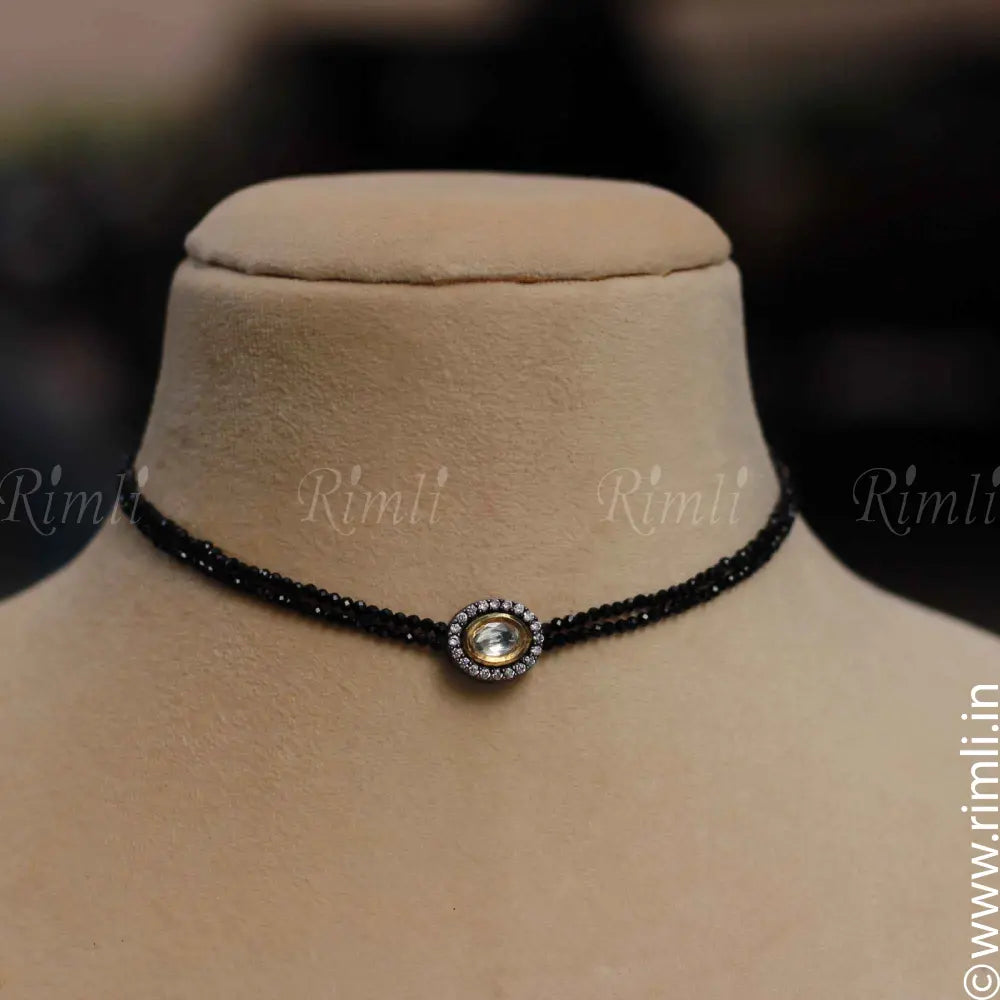 Victorian Kundan Beaded Choker - Rimli Boutique