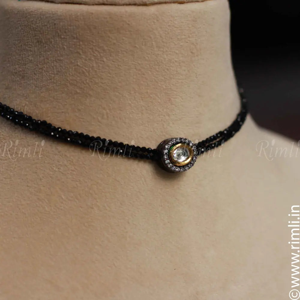 Victorian Kundan Beaded Choker - Rimli Boutique