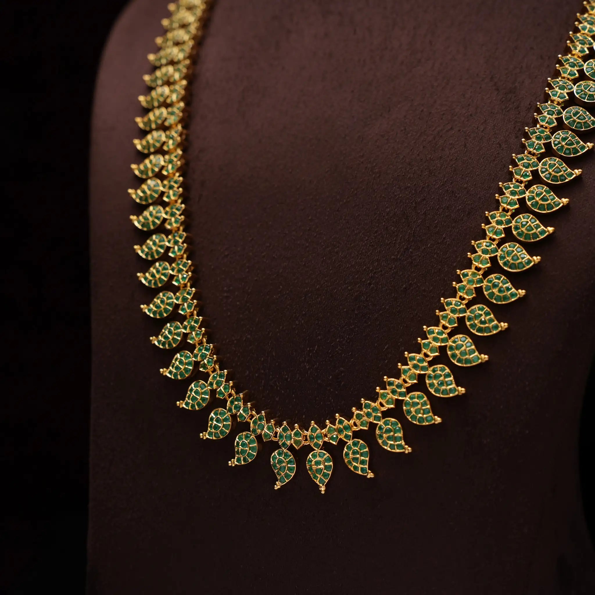 Vaanika Zircon Mango Necklace - Amy