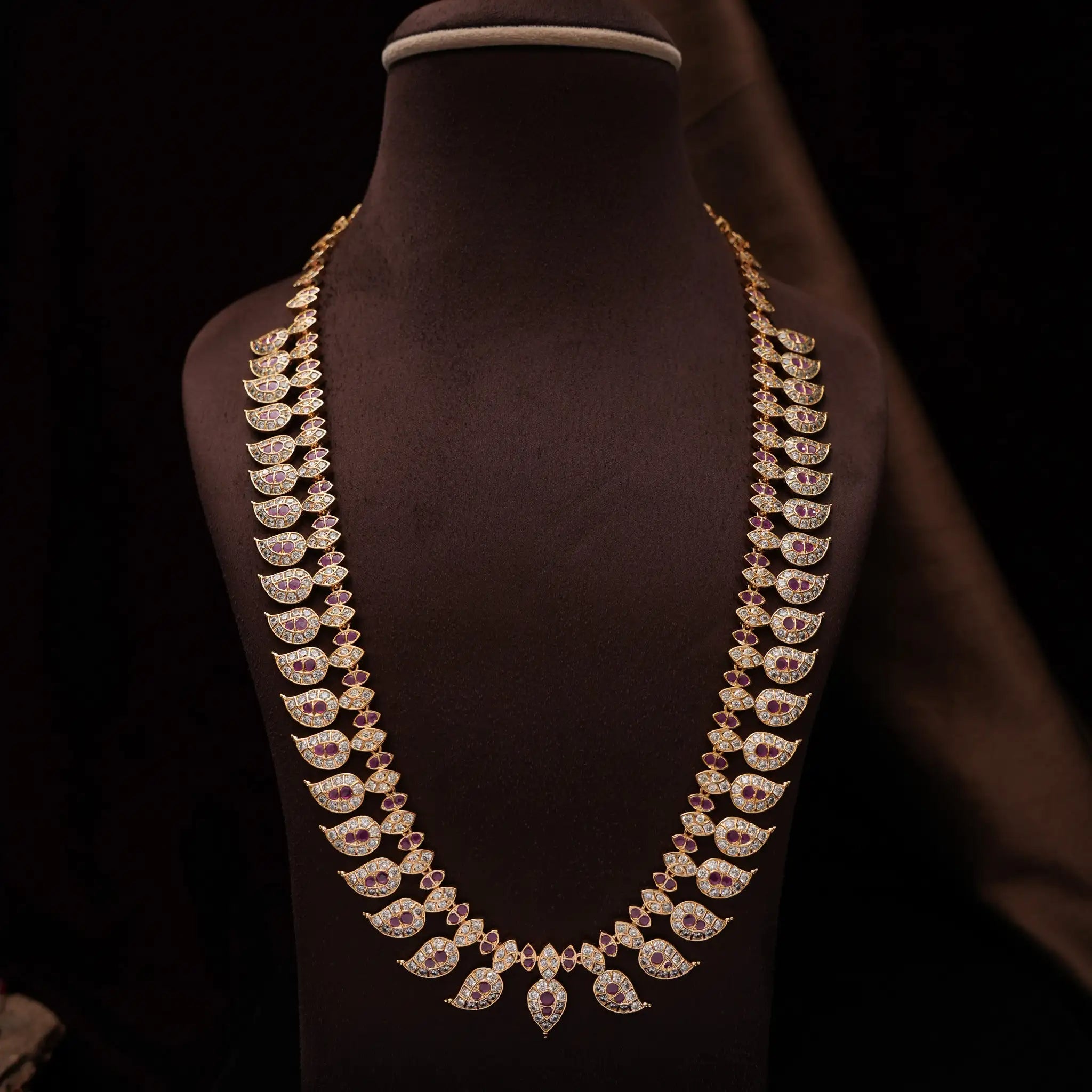 Vaanika Zircon Mango Necklace - Fia