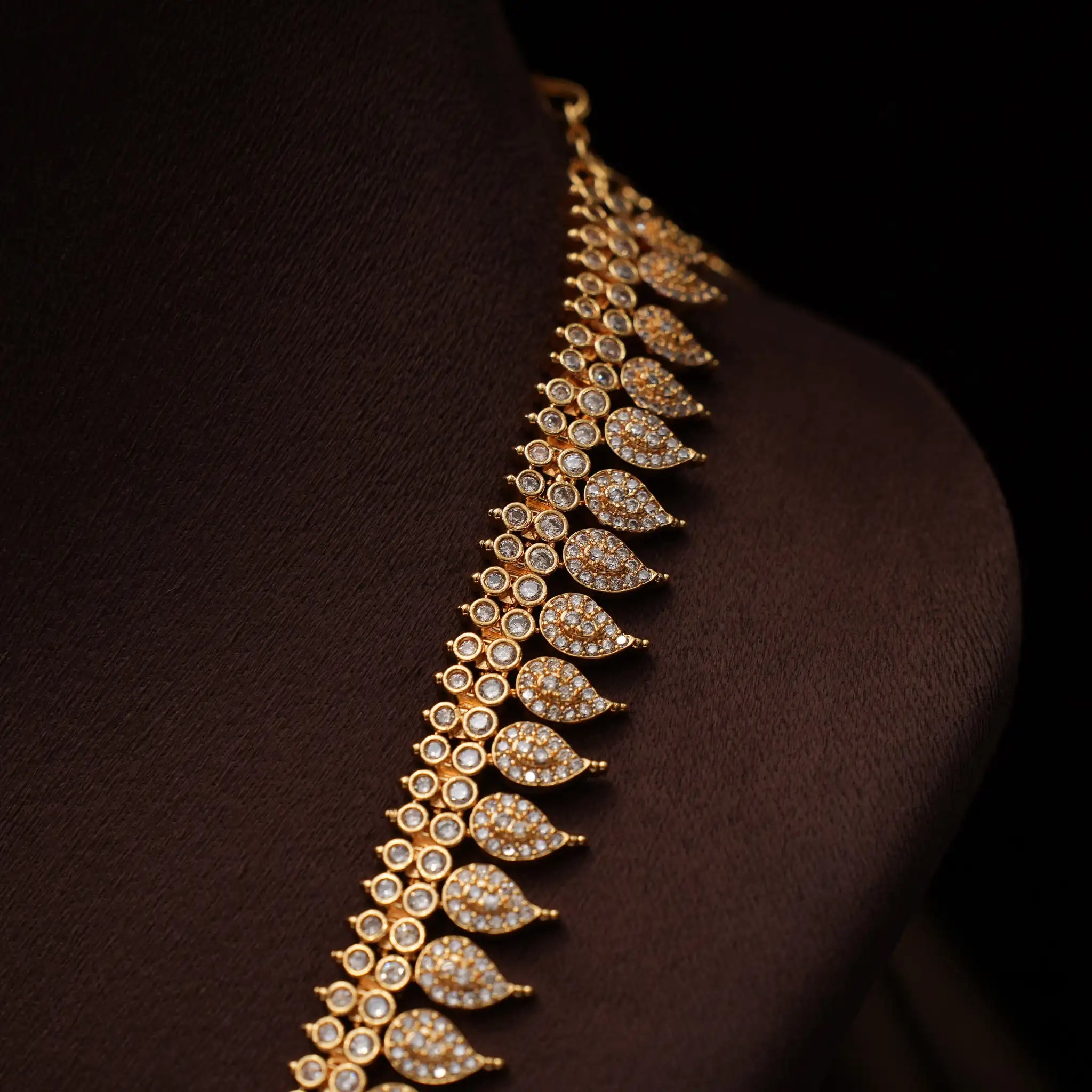 Vaanika Zircon Mango Necklace - Nia