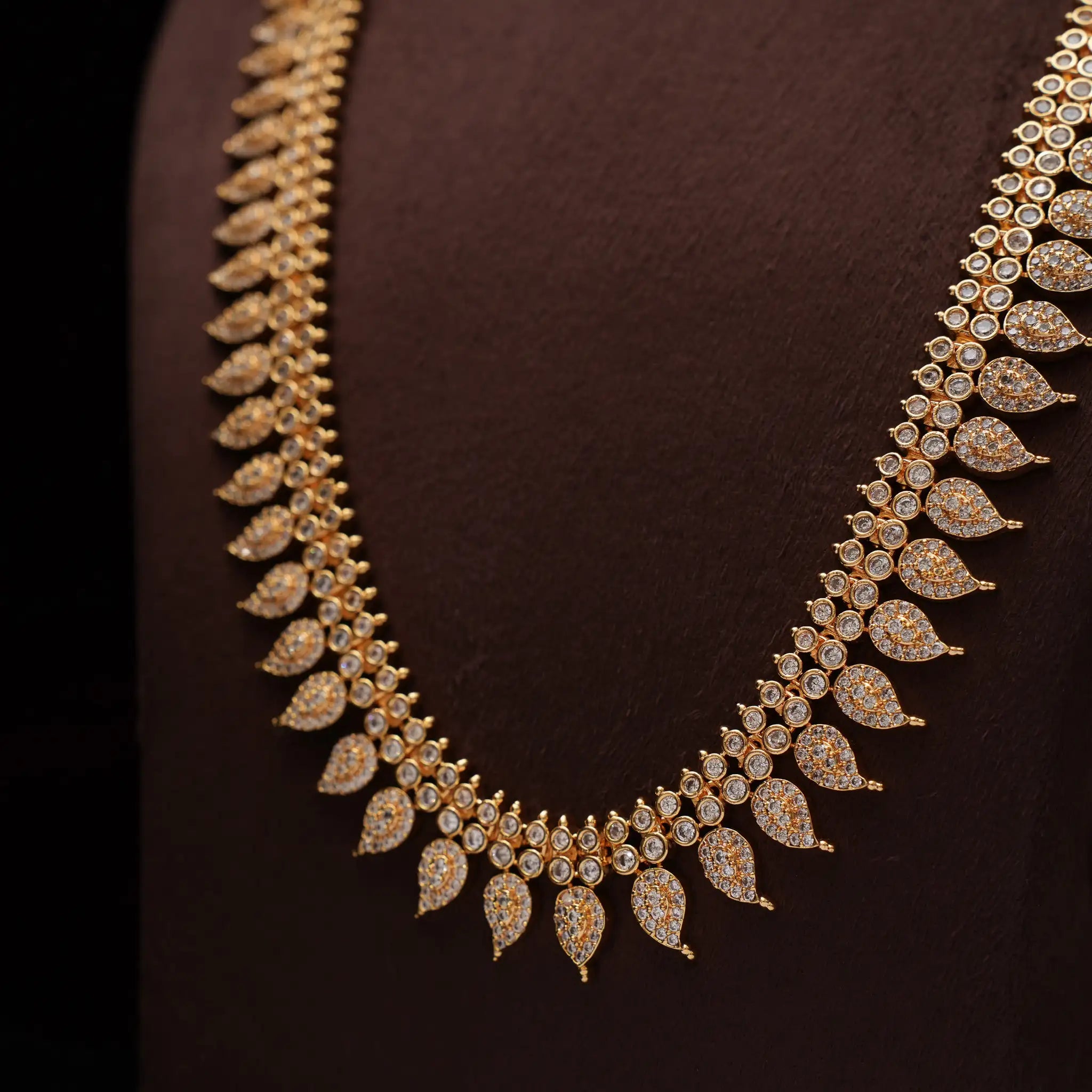 Vaanika Zircon Mango Necklace - Nia