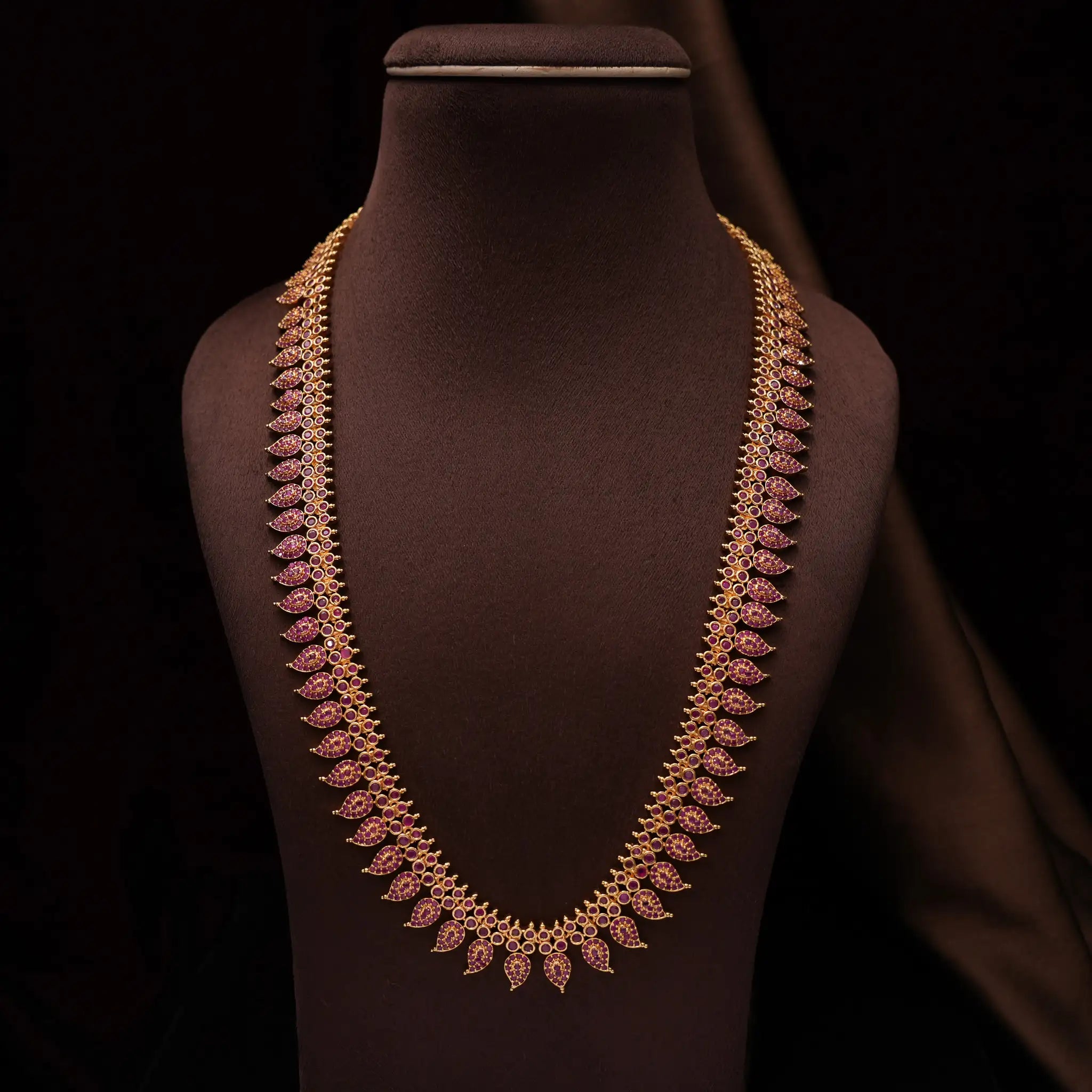 Vaanika Zircon Mango Necklace - Uma