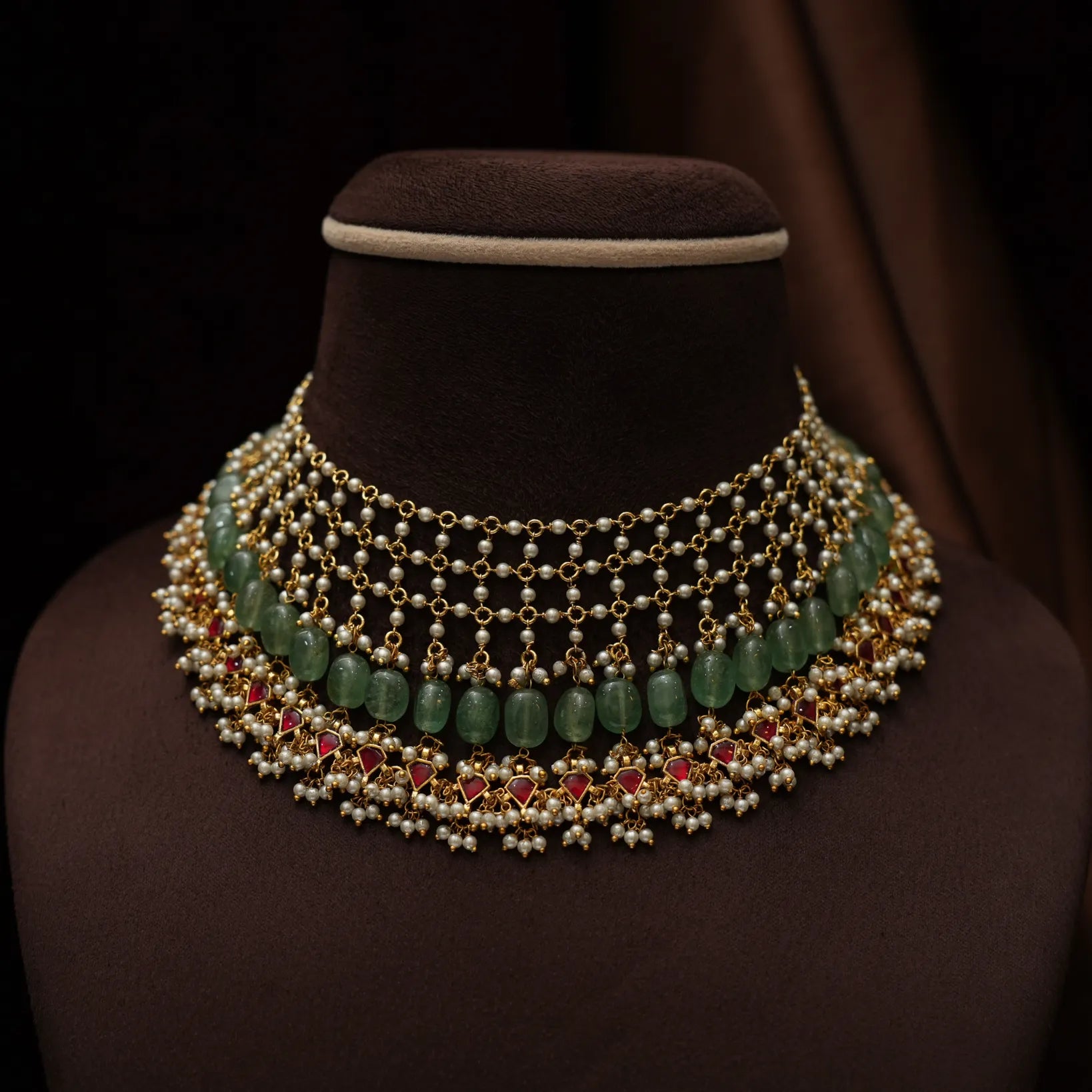 Vadanya Pearl Polki Necklace