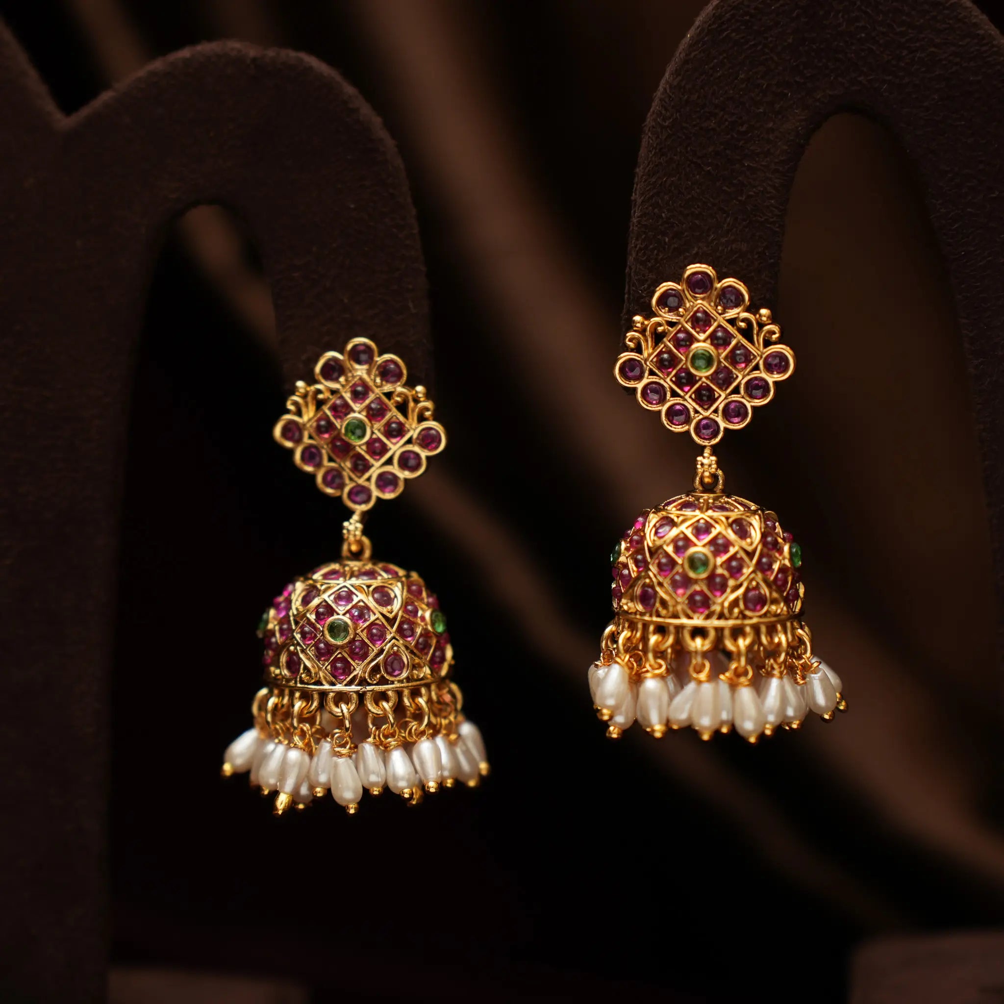 Vajra Antique Jhumka Earrings