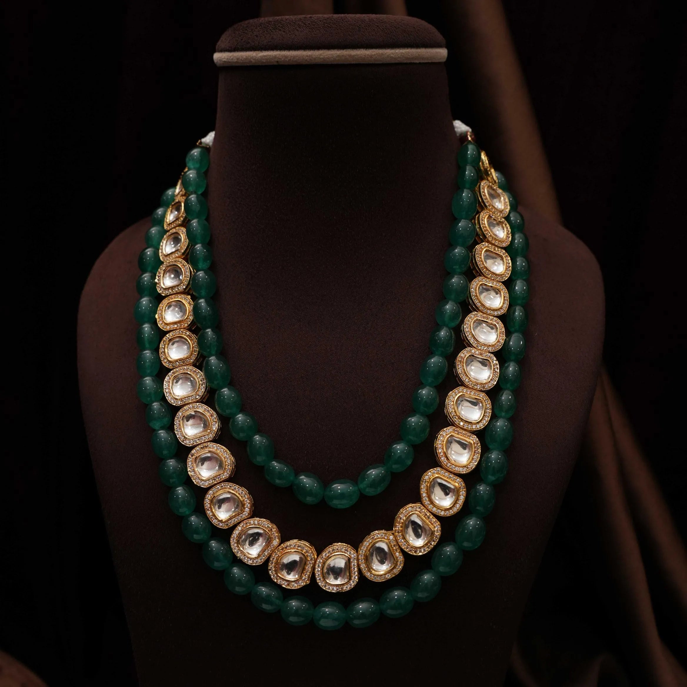 Varnika Beaded Kundan Necklace
