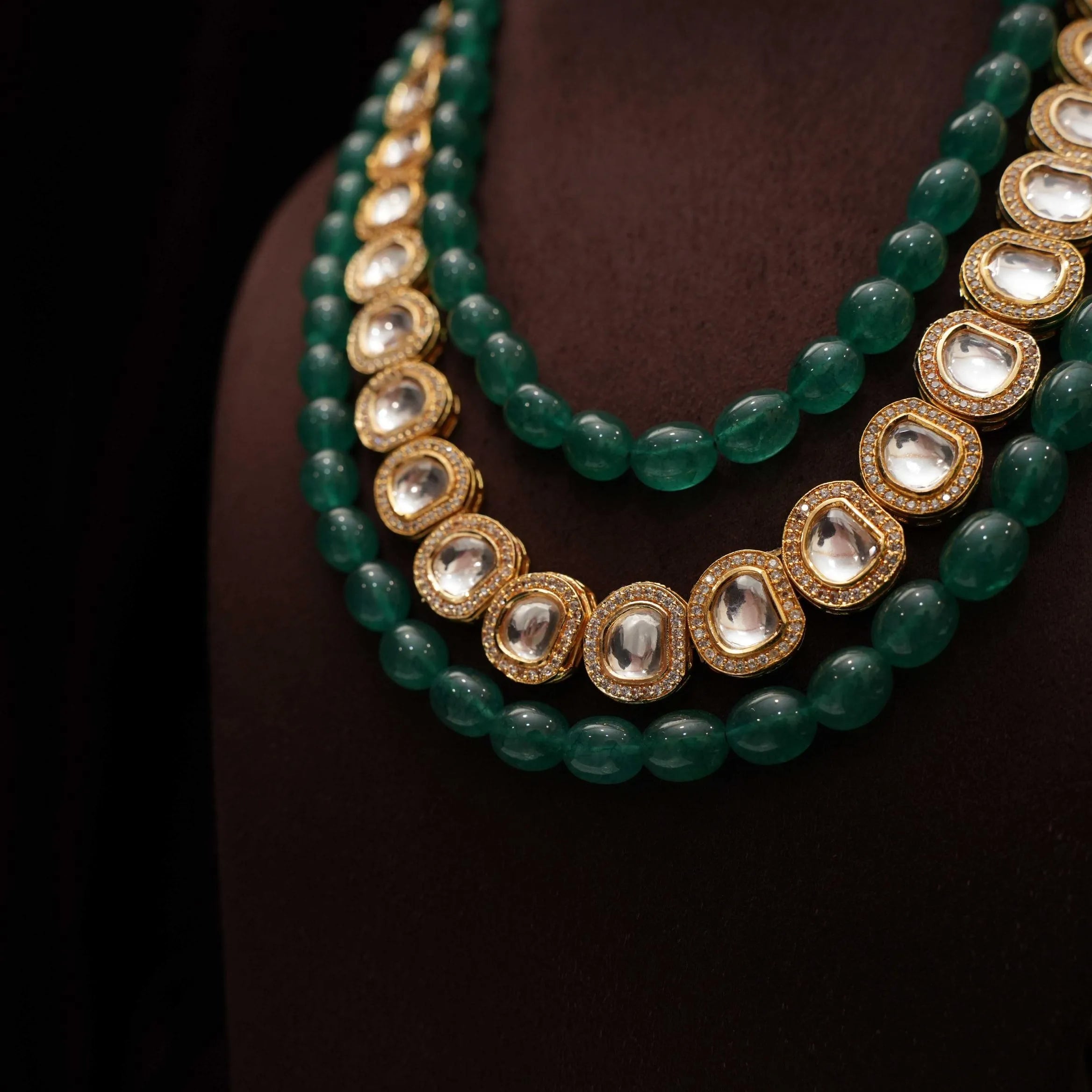 Varnika Beaded Kundan Necklace