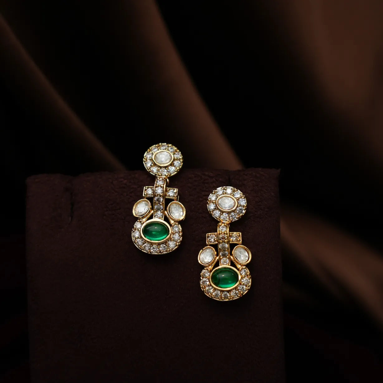 Vasudha Polki Necklace - Green