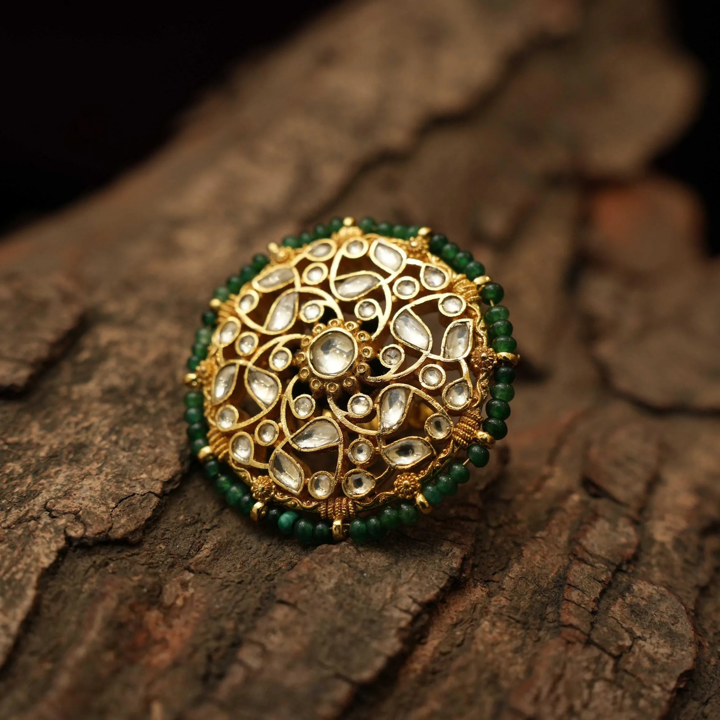 Veena Ethnic Polki Ring