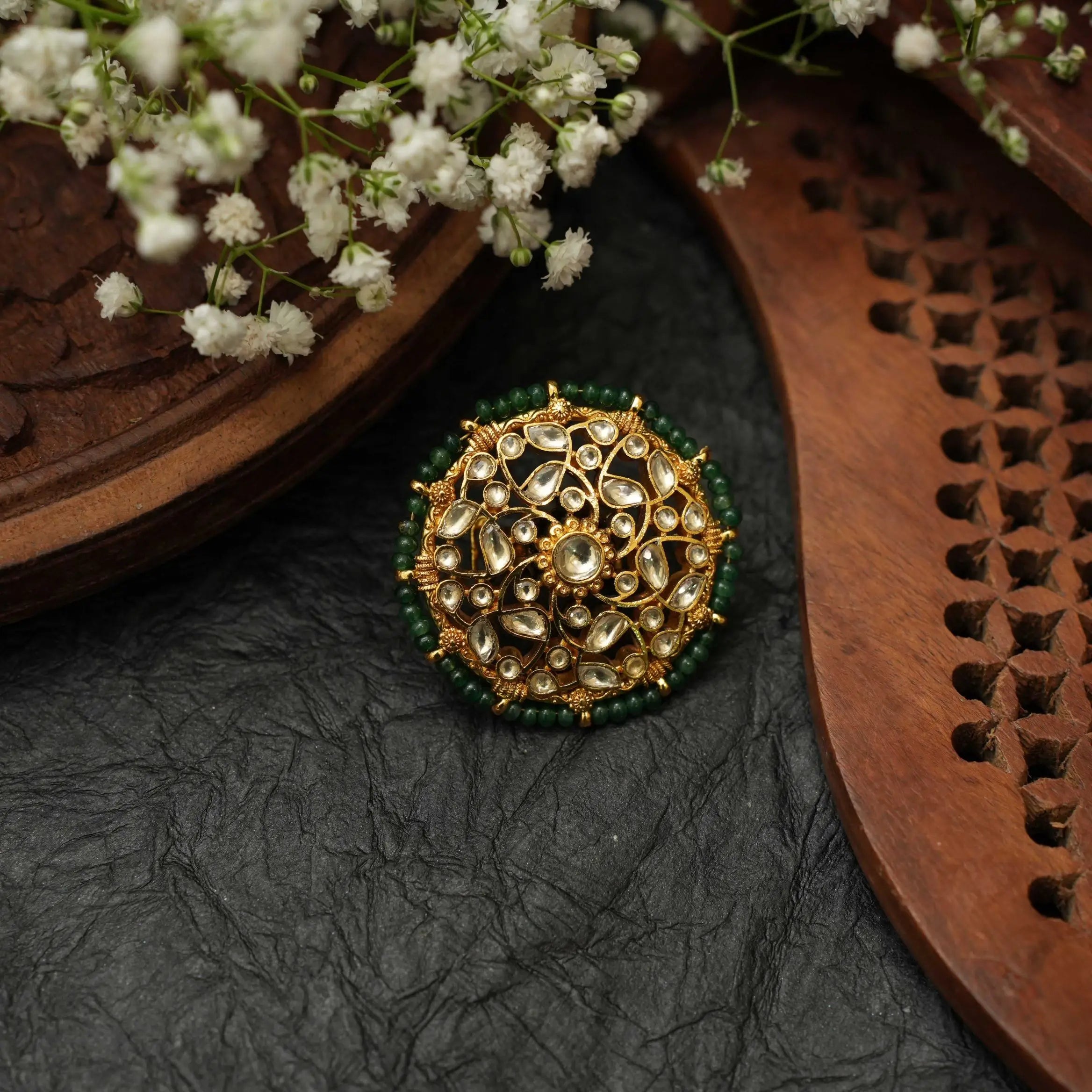 Veena Ethnic Polki Ring