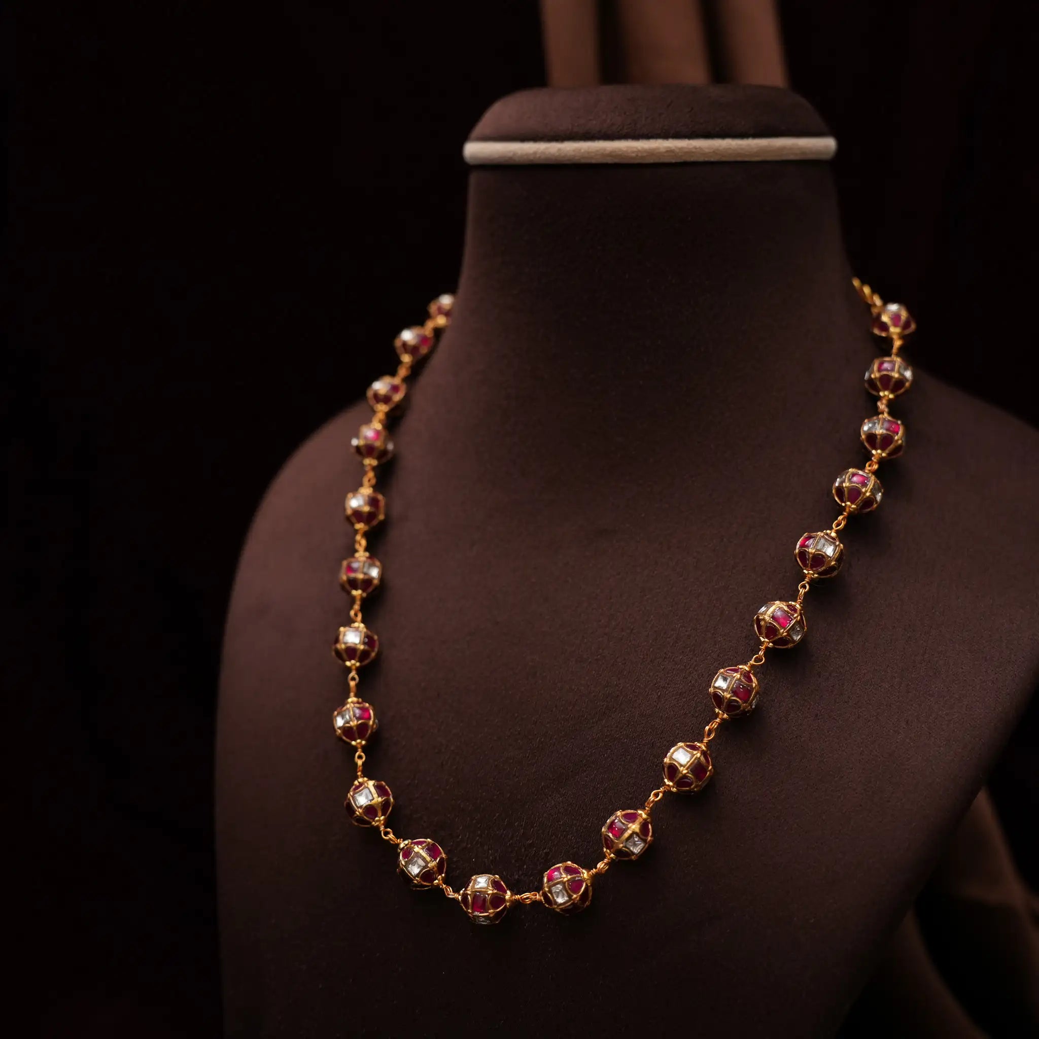 Veida Silver Beaded Necklace - Mia