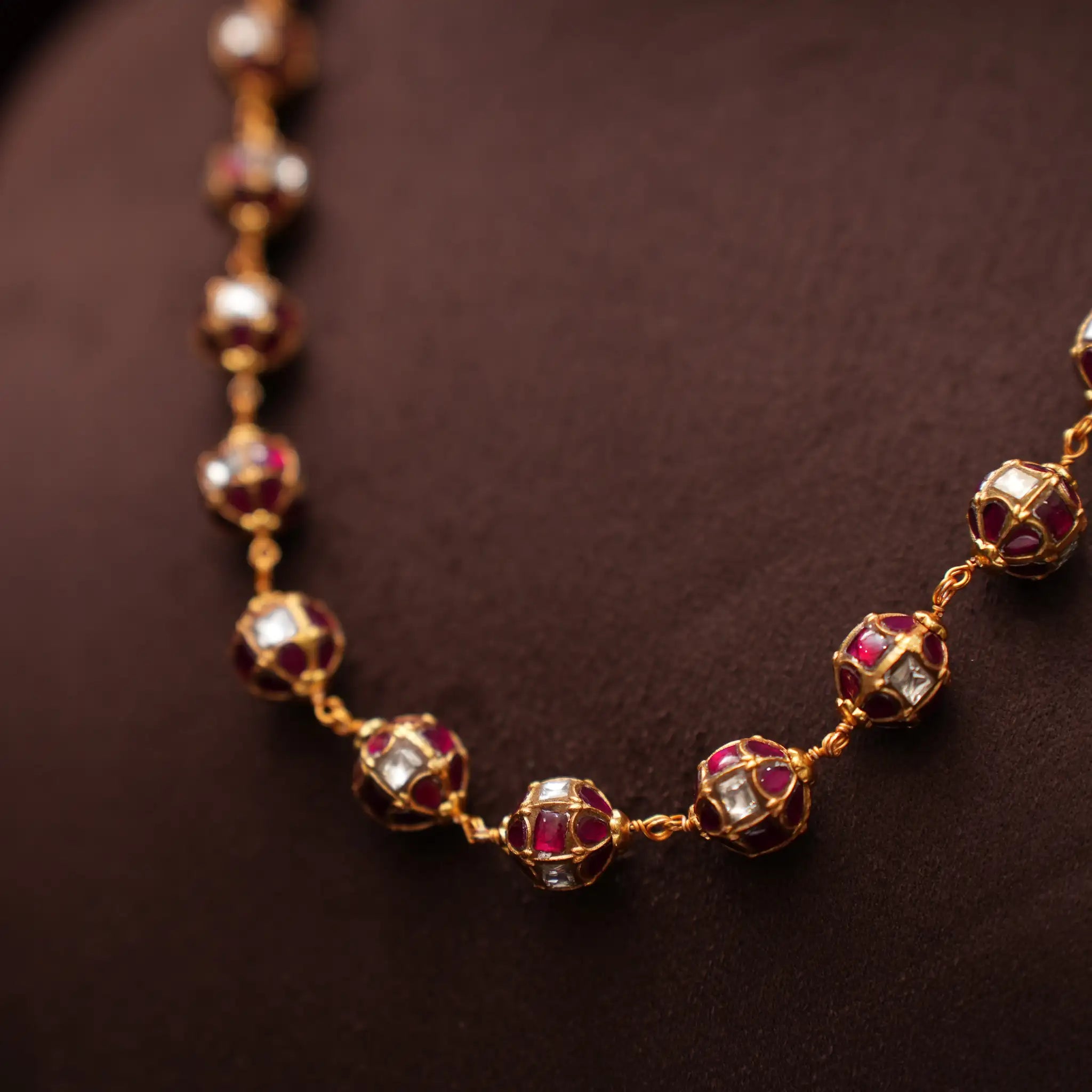 Veida Silver Beaded Necklace - Mia
