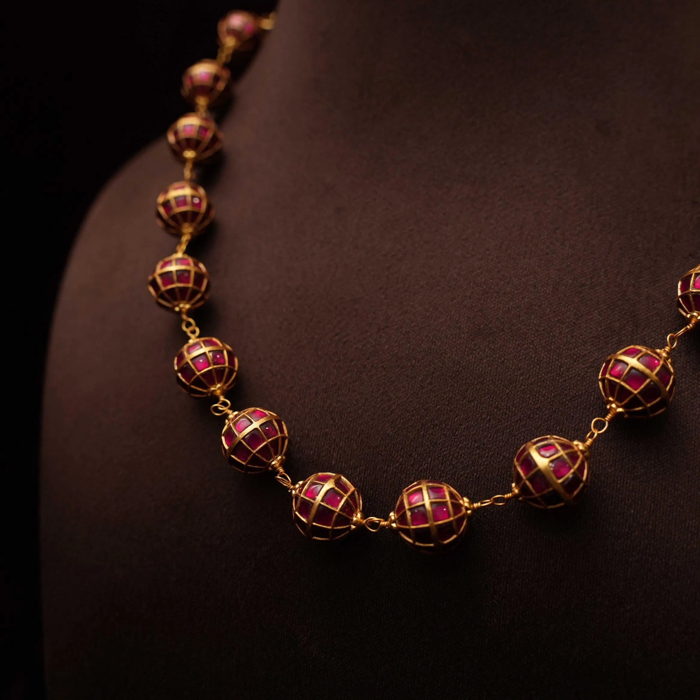 Veida Silver Beaded Necklace - Nova