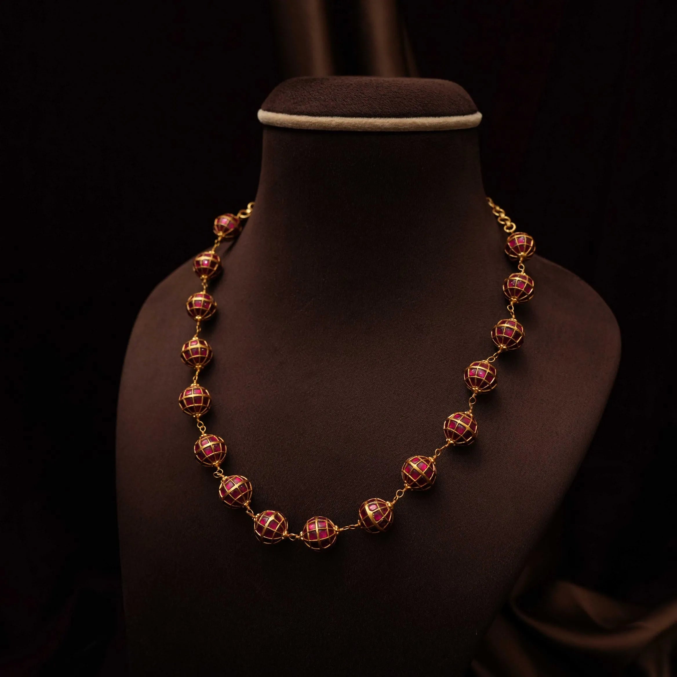 Veida Silver Beaded Necklace - Nova