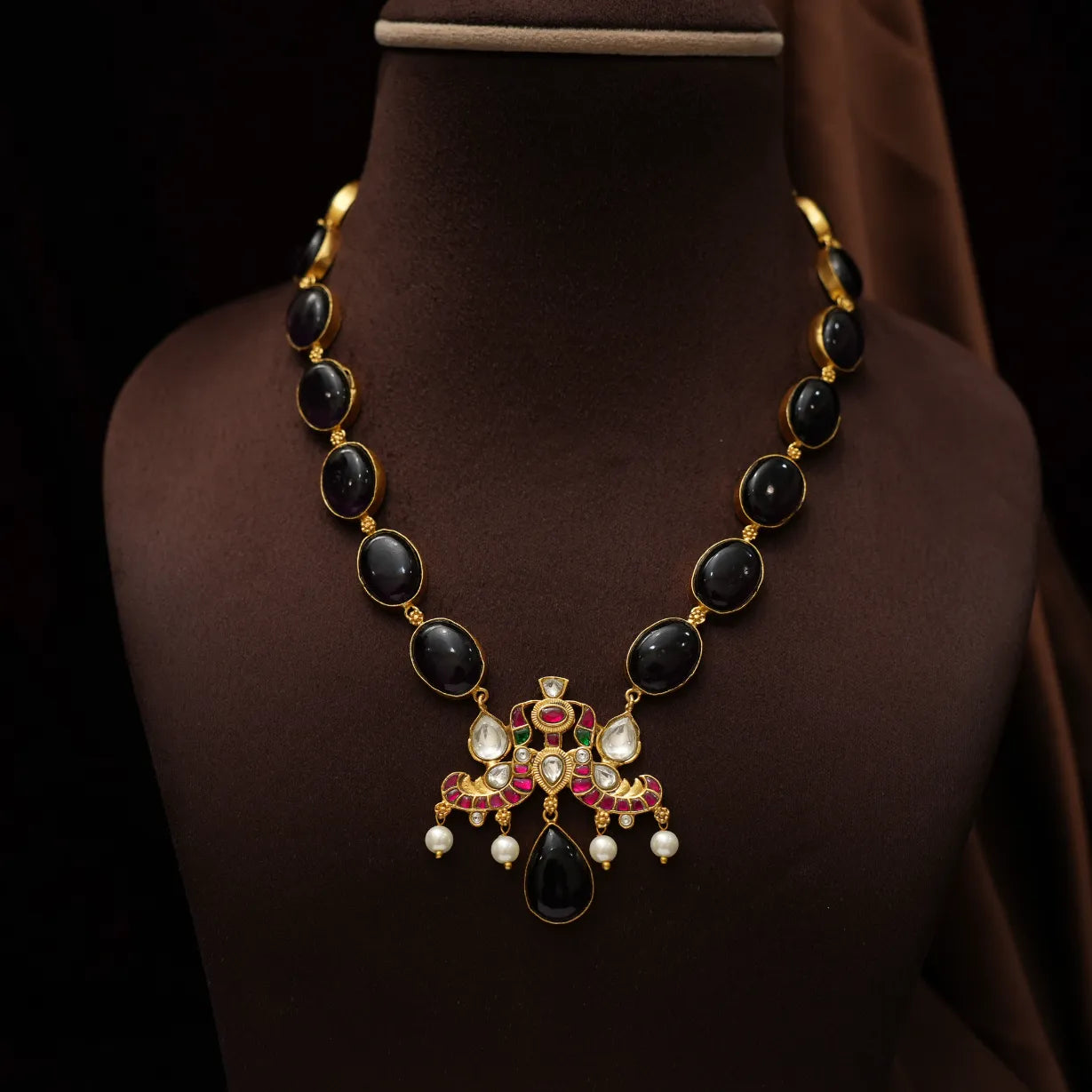 Veyda Polki Necklace - Purple