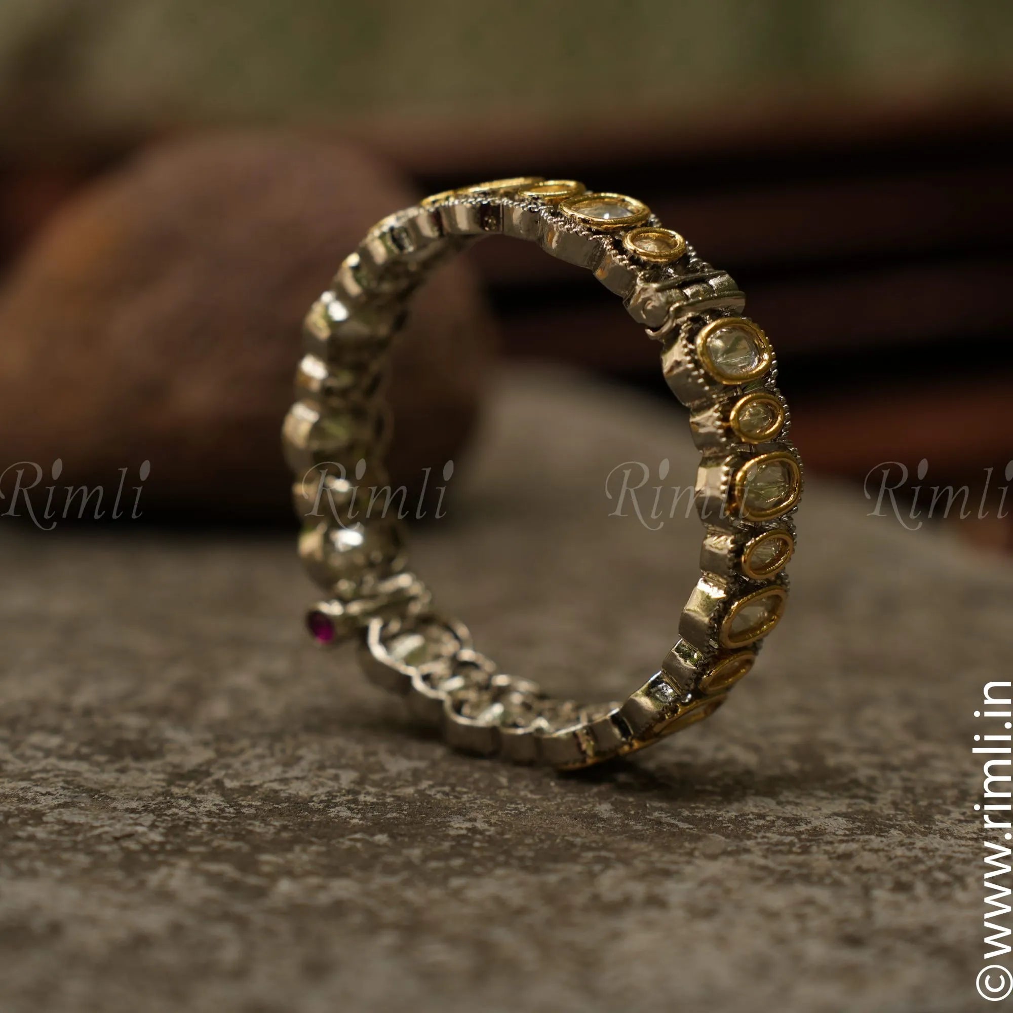 Victorian Kundan Bangle - Single - Rimli Boutique