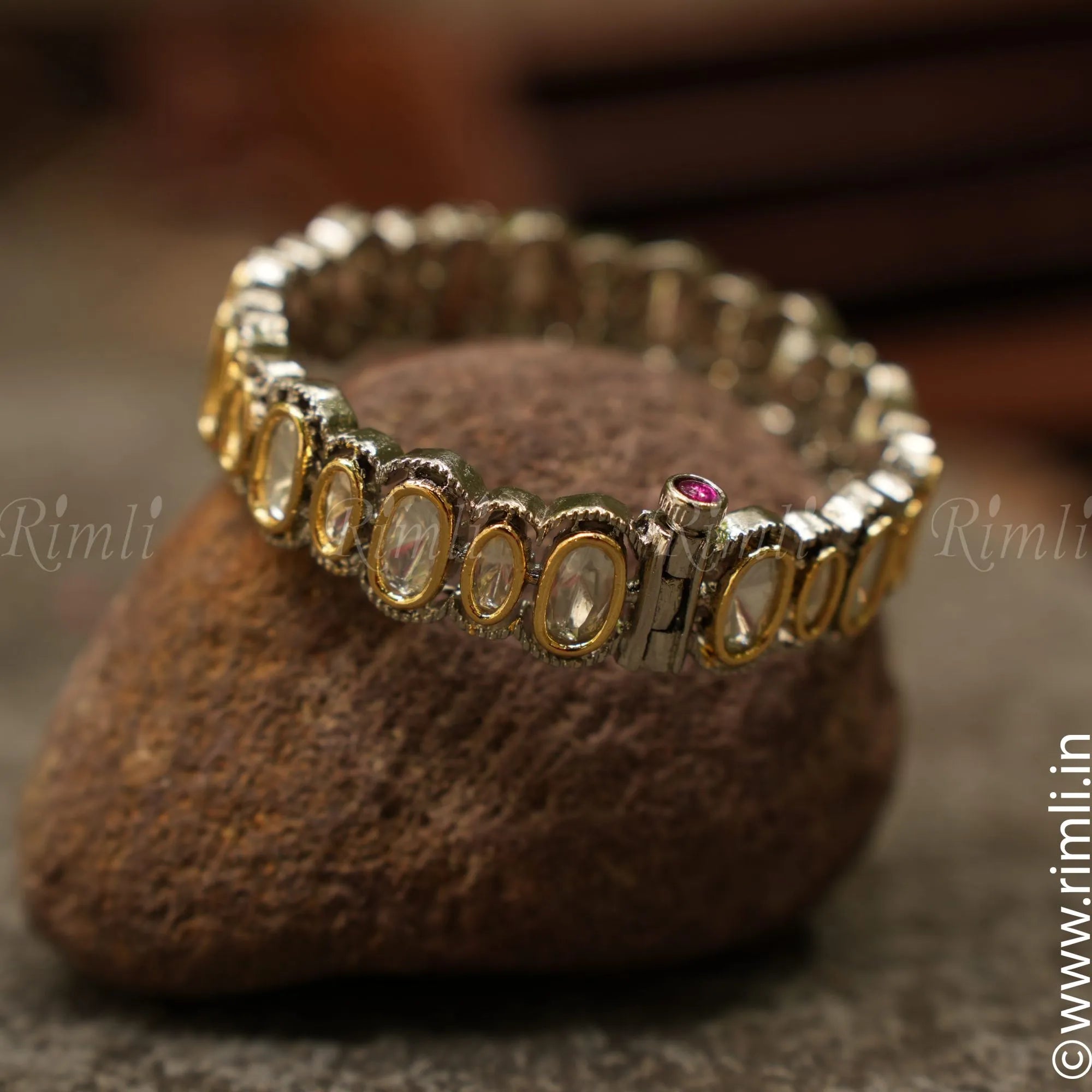 Victorian Kundan Bangle - Single - Rimli Boutique