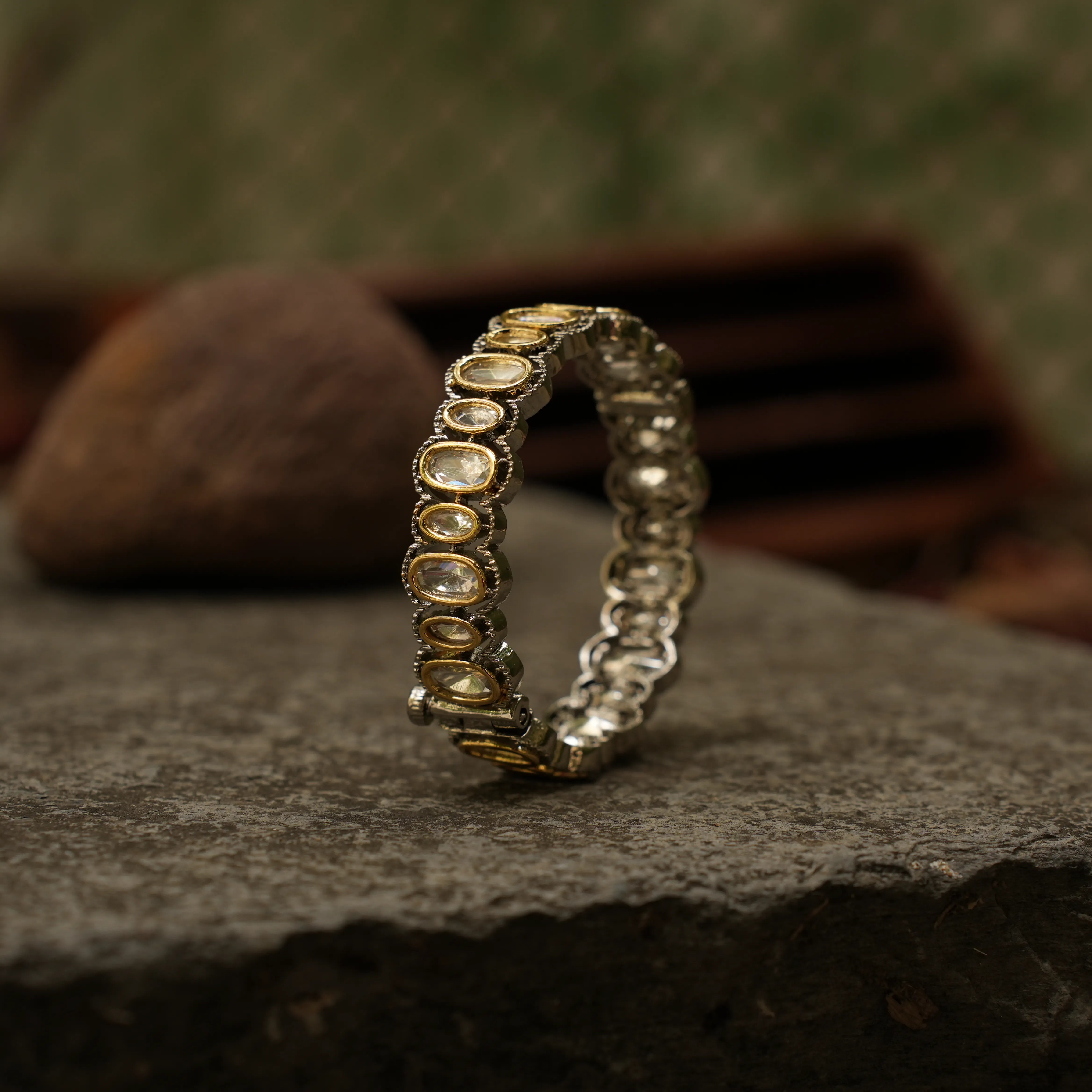 Victorian Kundan Bangle - Single - Rimli Boutique