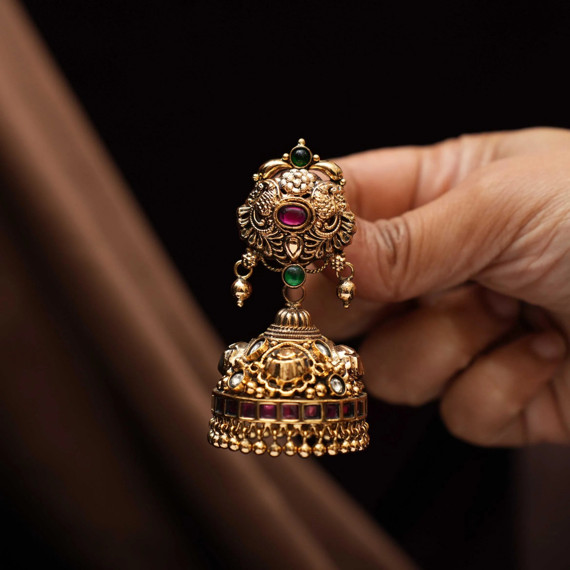 Vidija Antique Nagas Jhumka