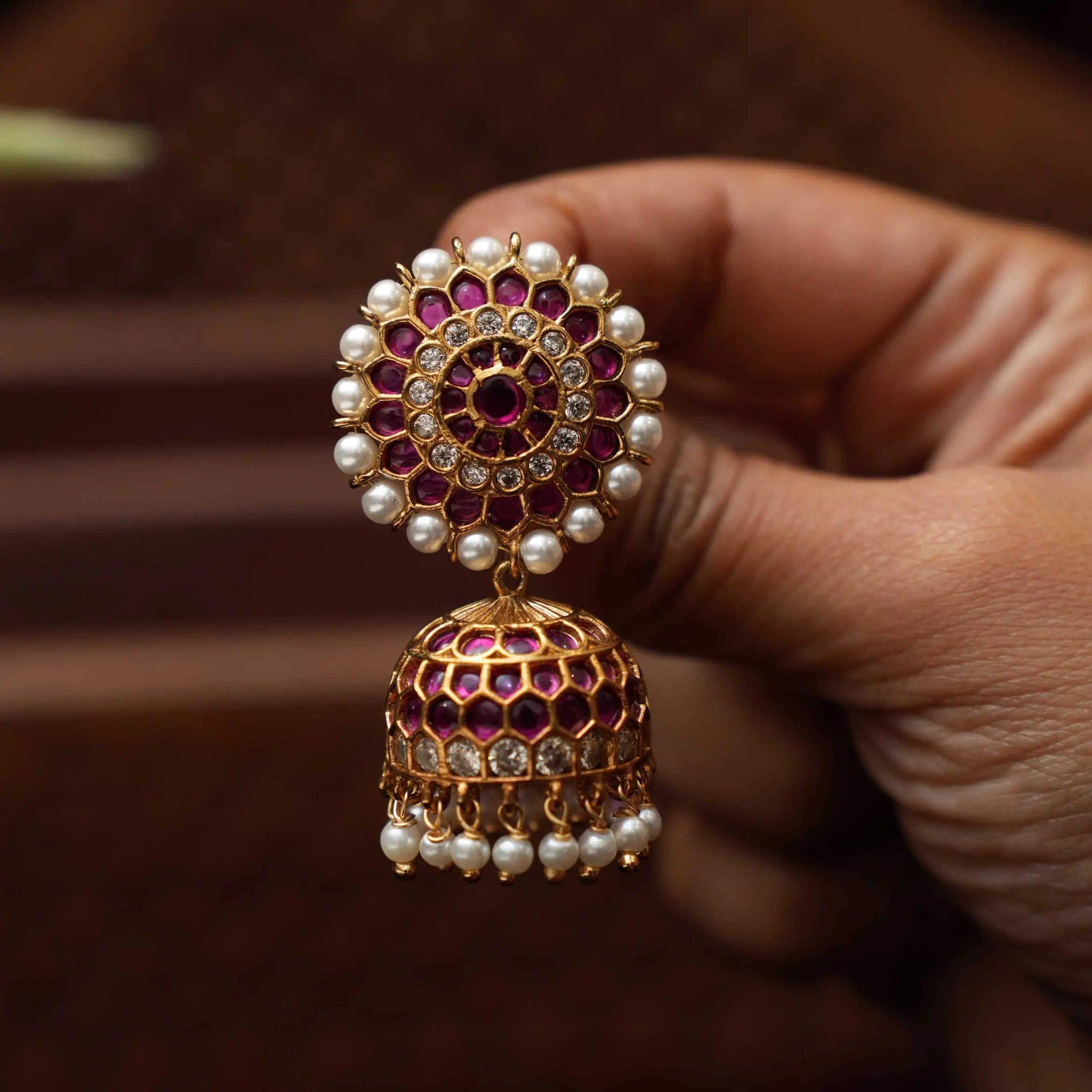 Vienna Antique Jhumka Earrings