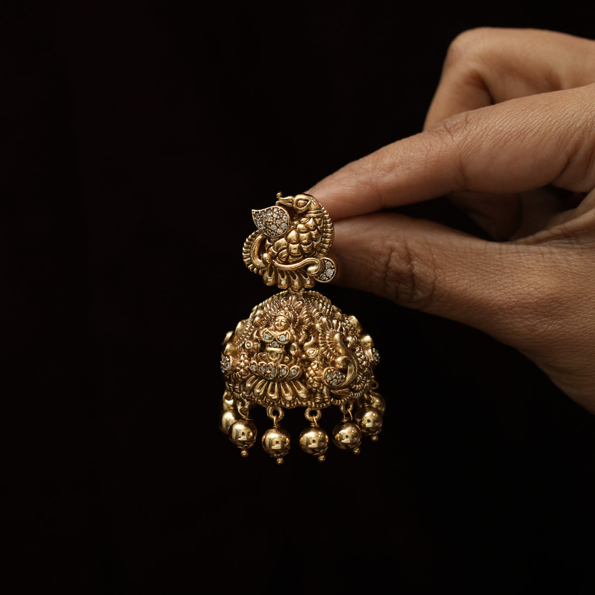Vishnumaya Antique Jhumka Earrings