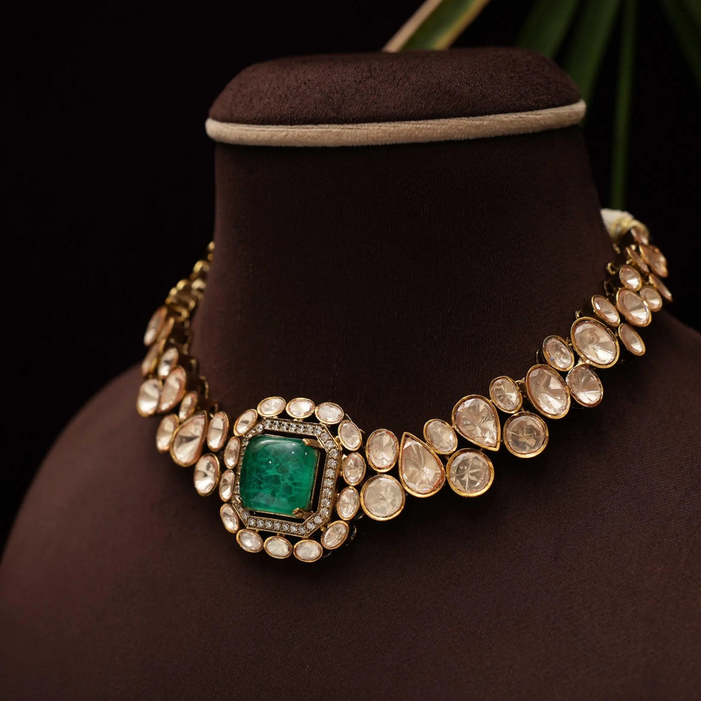 Vivien Victorian Necklace - Green