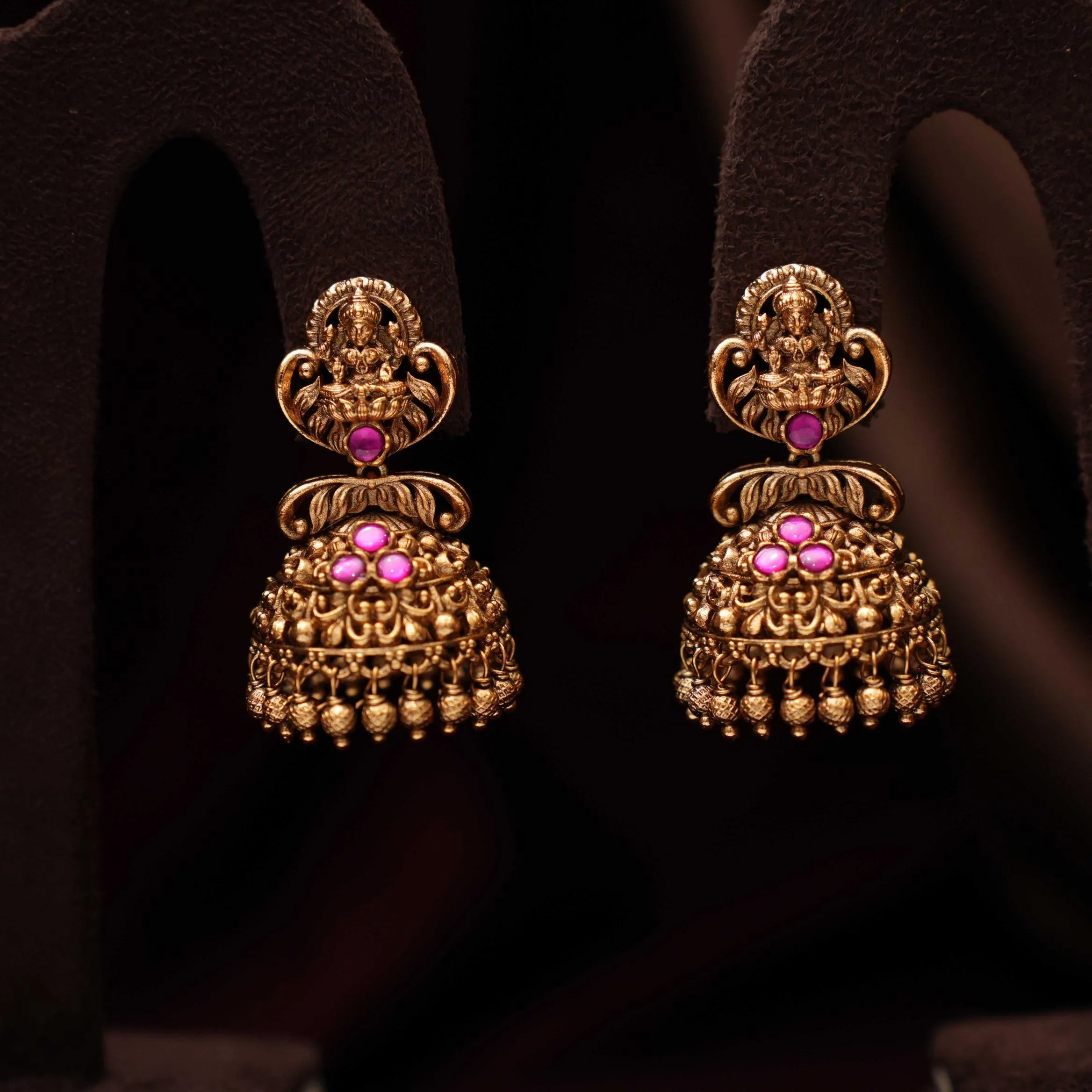 Vrajit Antique Jhumka Earrings