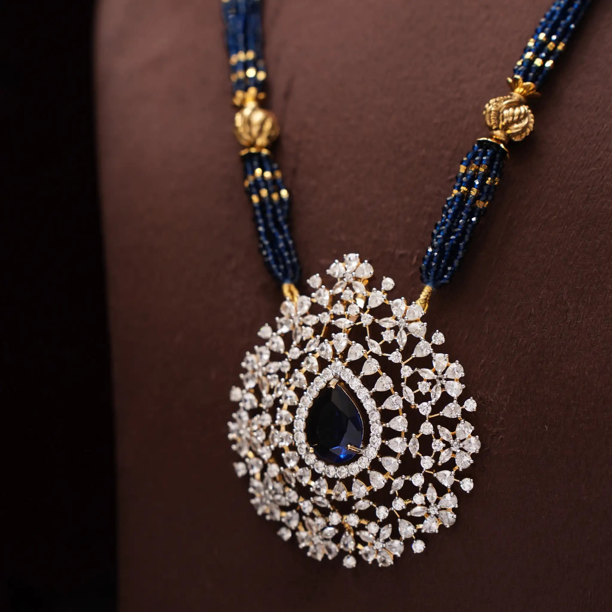 Vritra Beaded Zircon Necklace