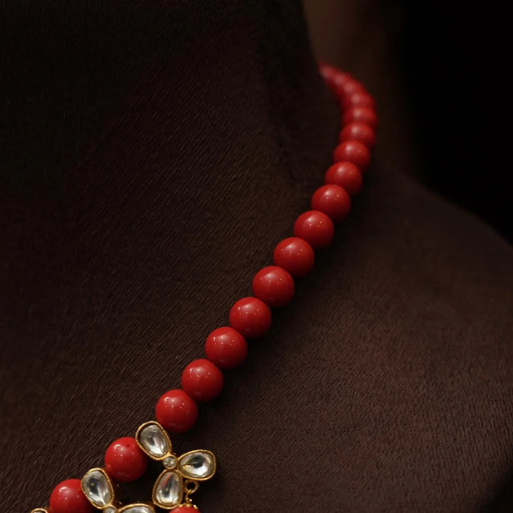 Yashvini Beaded Coral Choker
