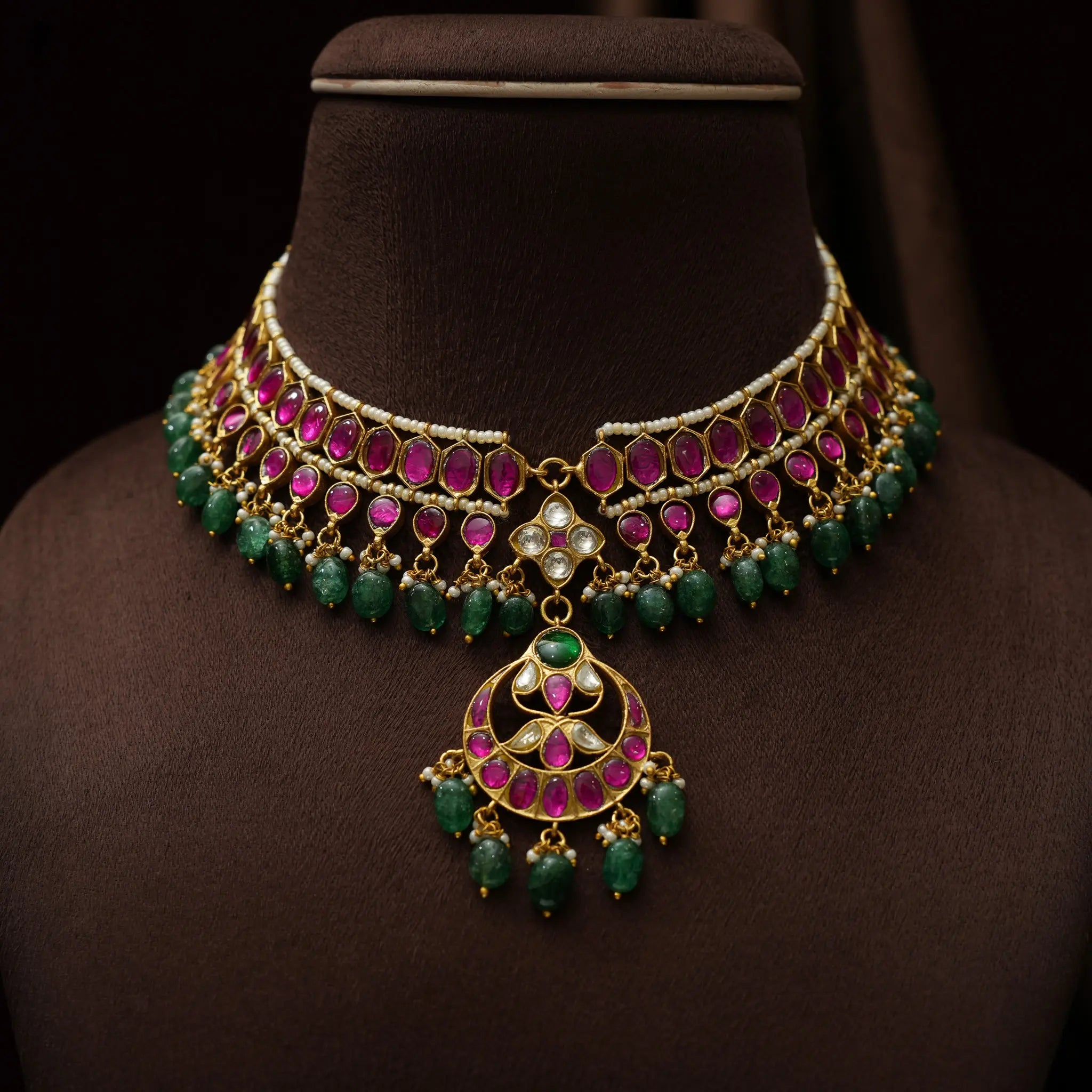 Yogini Polki Choker - Malini