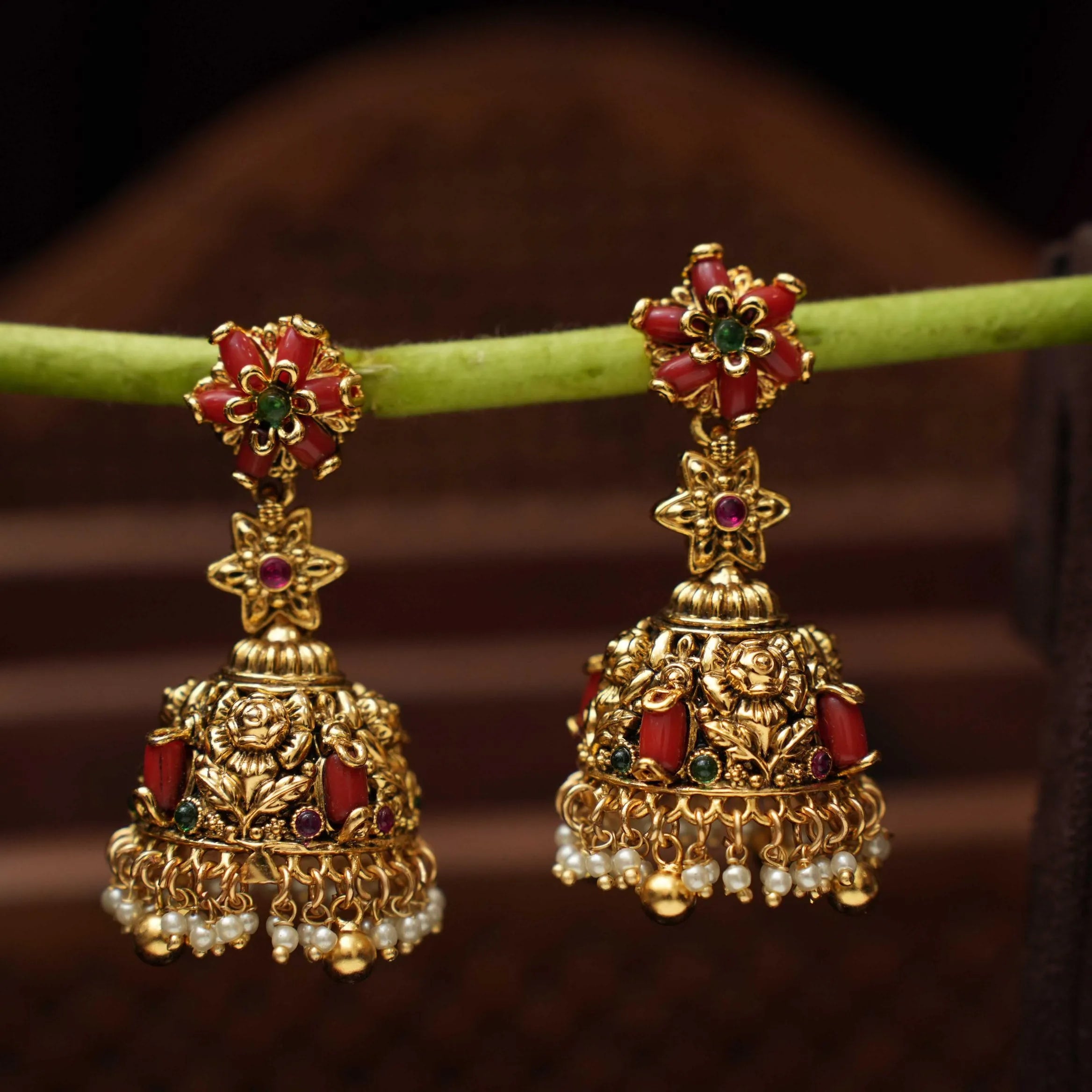 Zahra Antique Jhumka Earirngs
