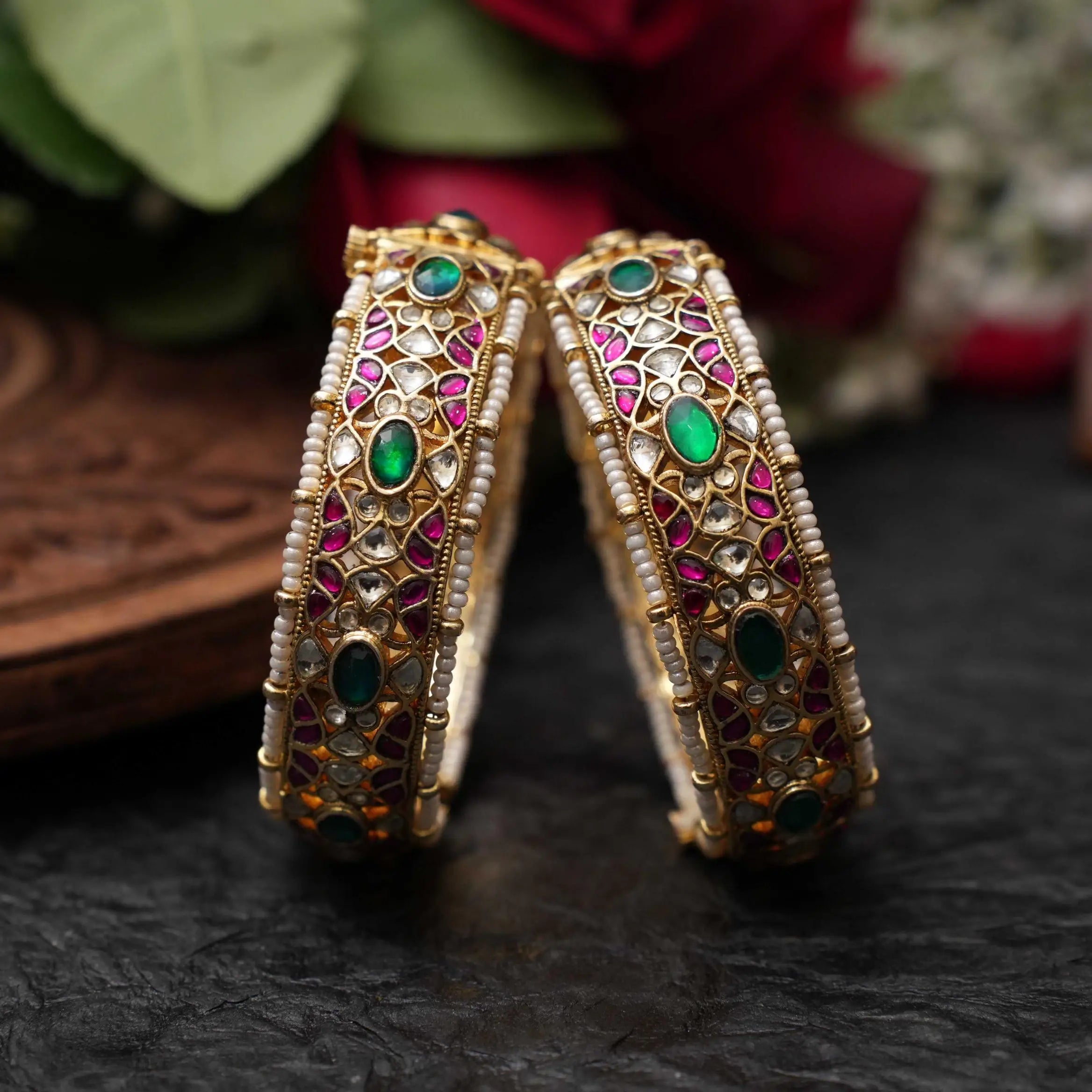 Zarela Polki Bangles