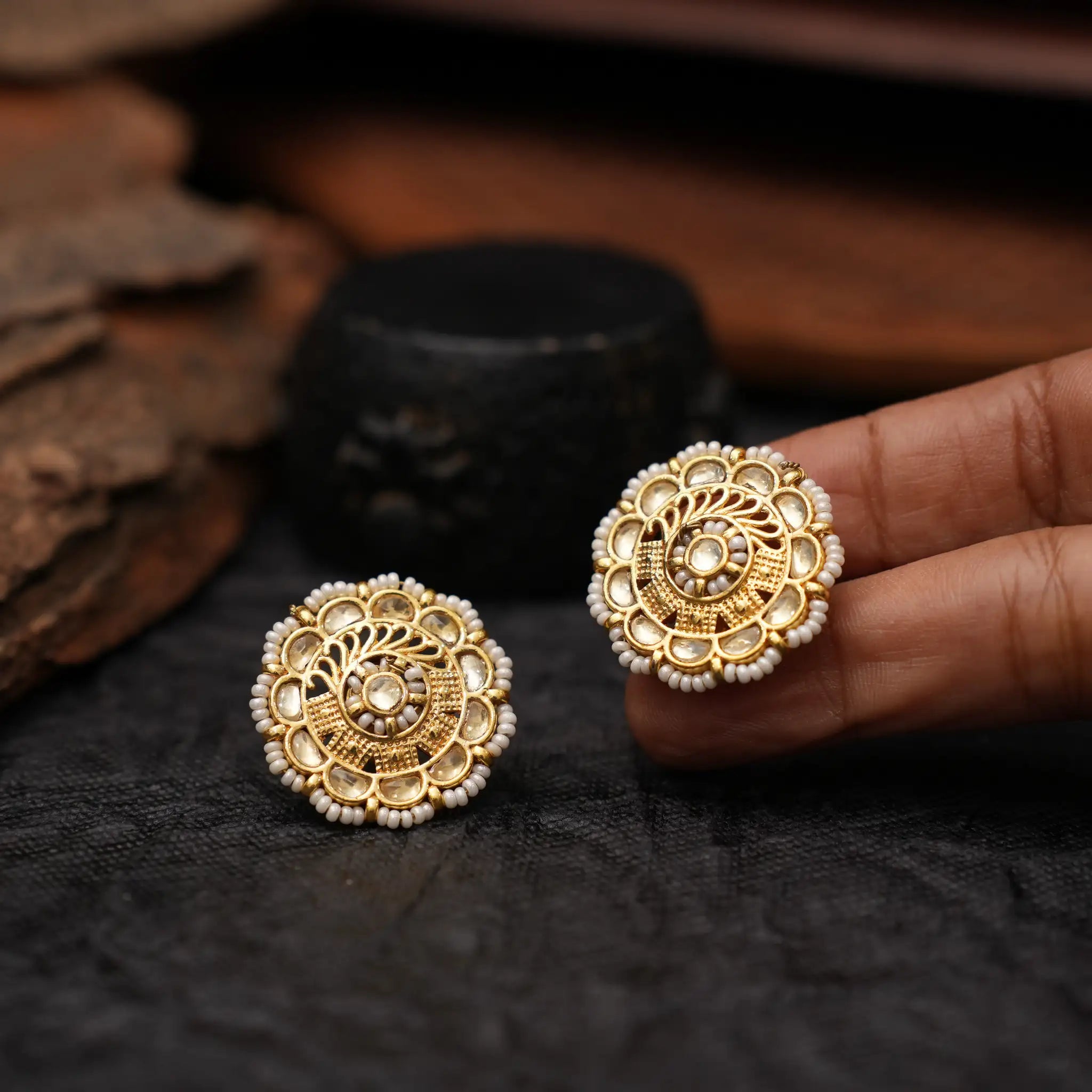 Ziva Polki Ear Stud