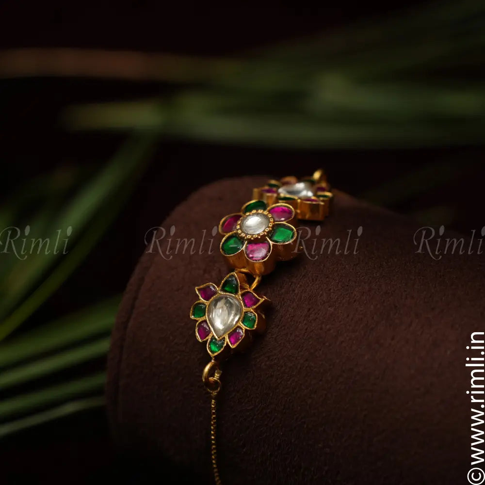 Aditi Silver Bracelet - Multicolor - Rimli Boutique