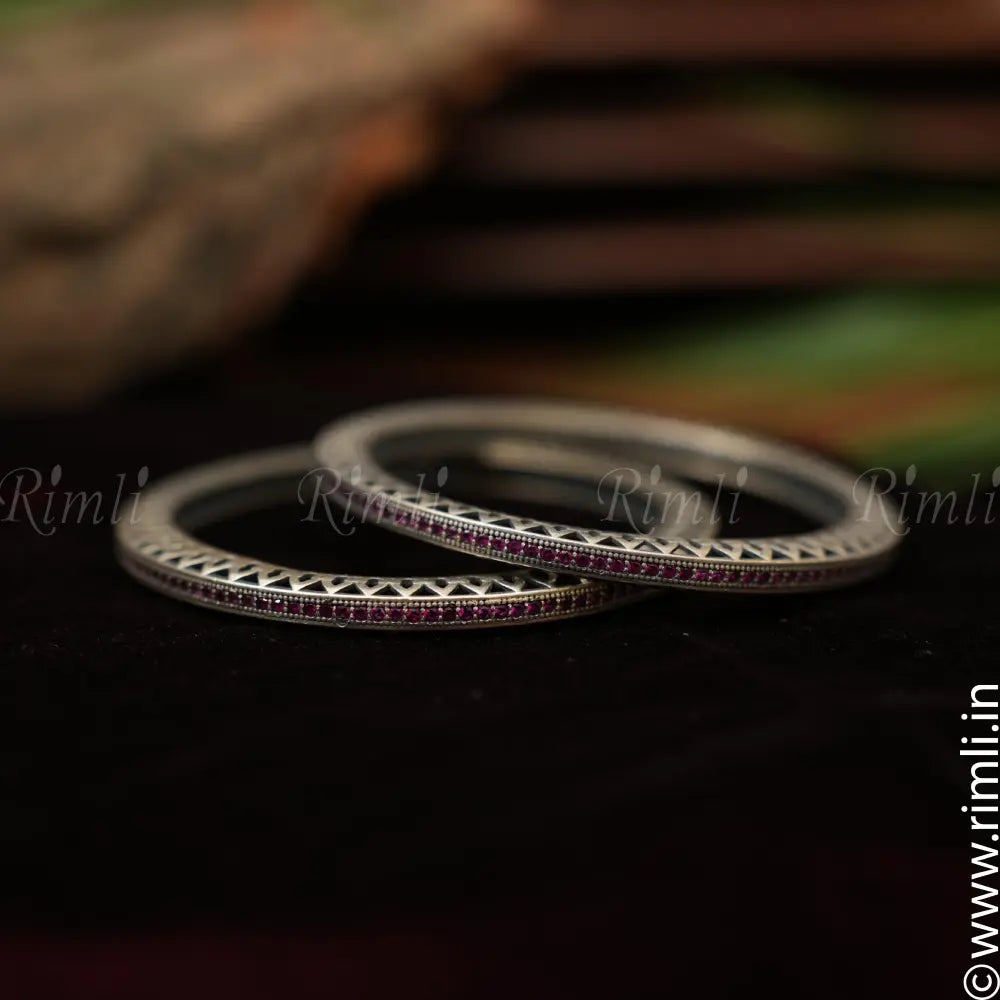 Chandrani Silver Bangle - Rimli Boutique