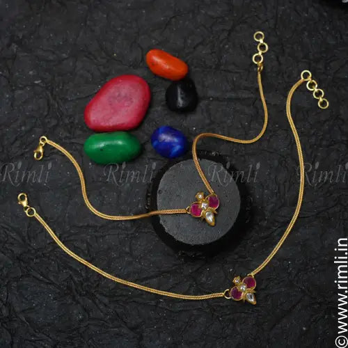 Hiranya Silver Anklets - Rimli Boutique