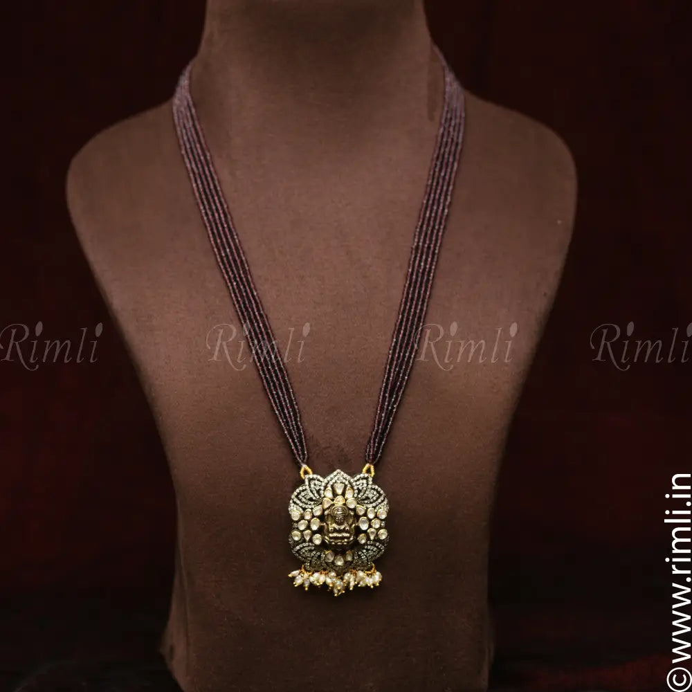 Irika SIlver Beaded Necklace - Rimli Boutique