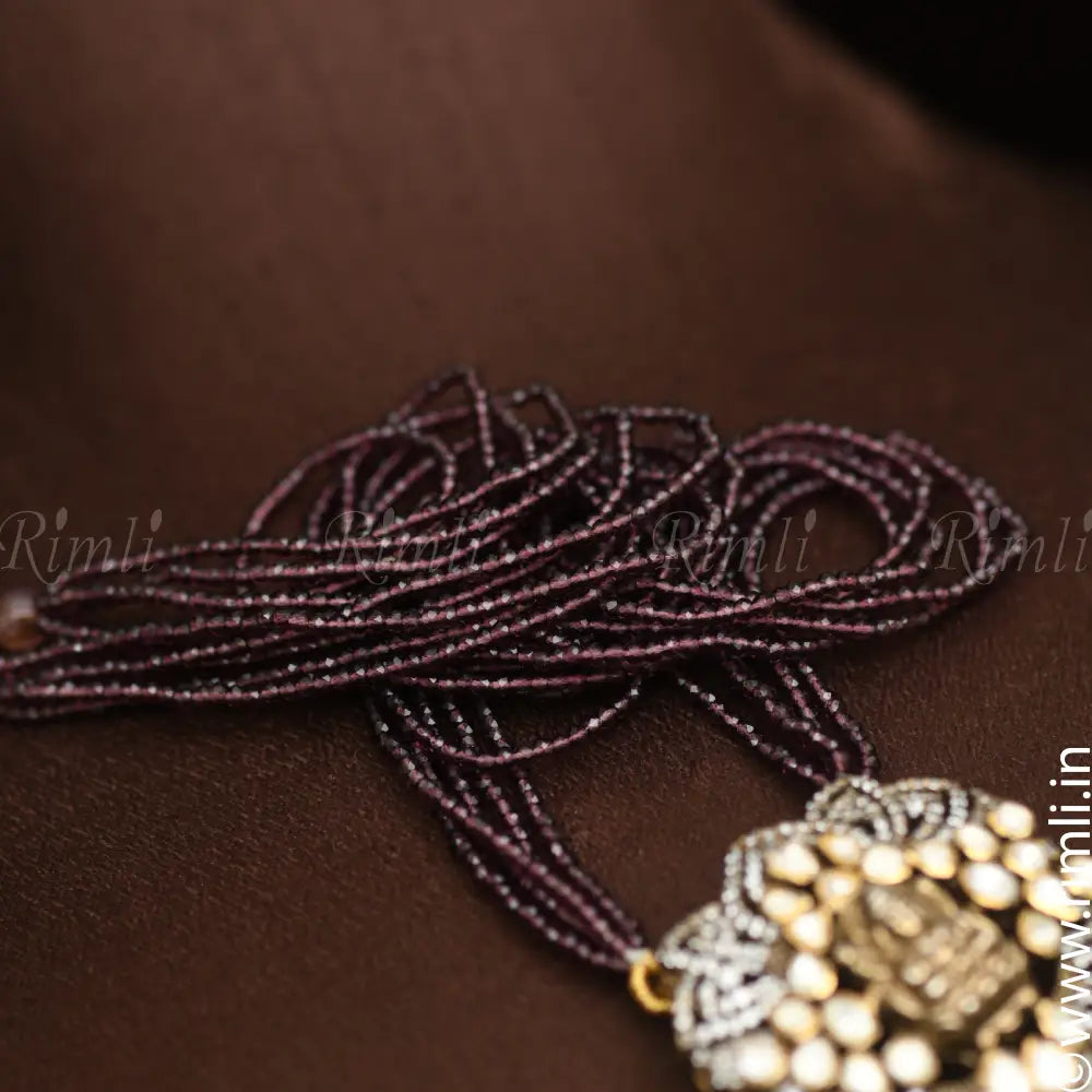 Irika SIlver Beaded Necklace - Rimli Boutique