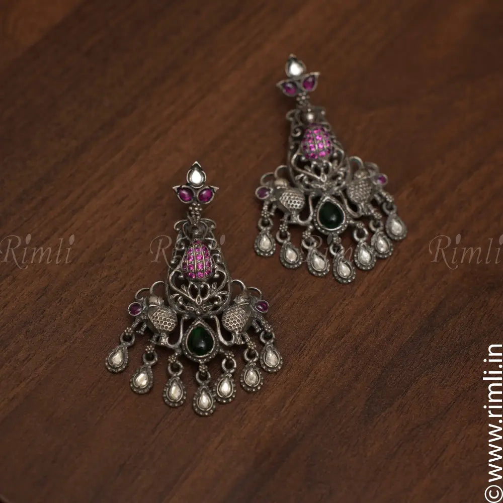 Medha Silver Earrings - Rimli Boutique