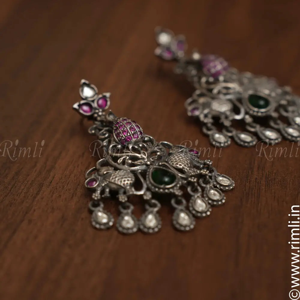 Medha Silver Earrings - Rimli Boutique