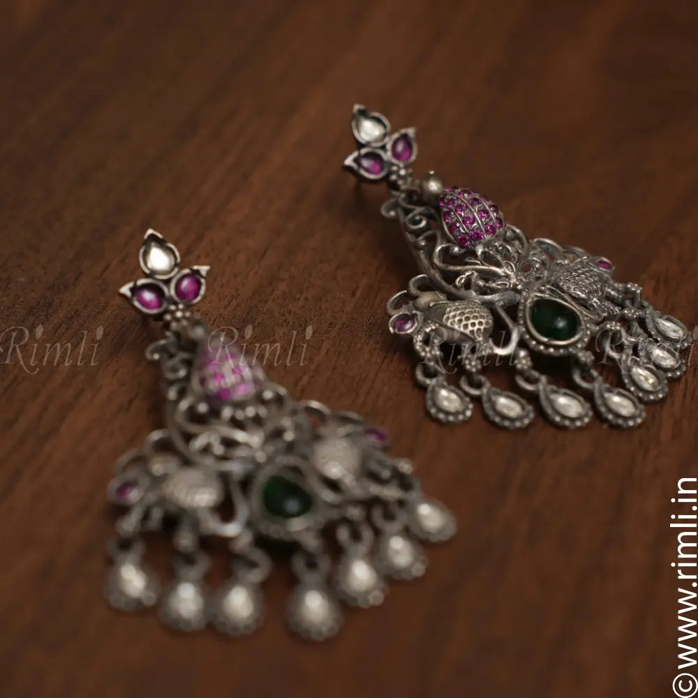 Medha Silver Earrings - Rimli Boutique