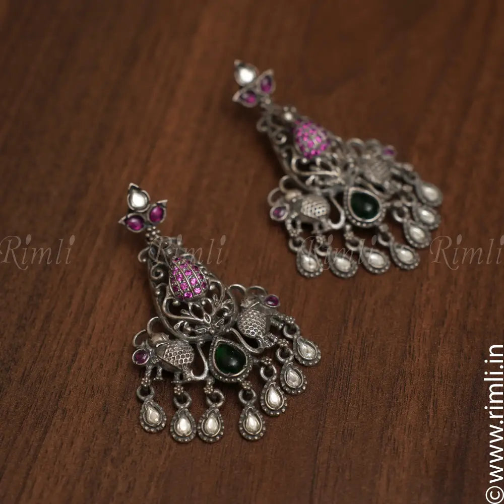 Medha Silver Earrings - Rimli Boutique