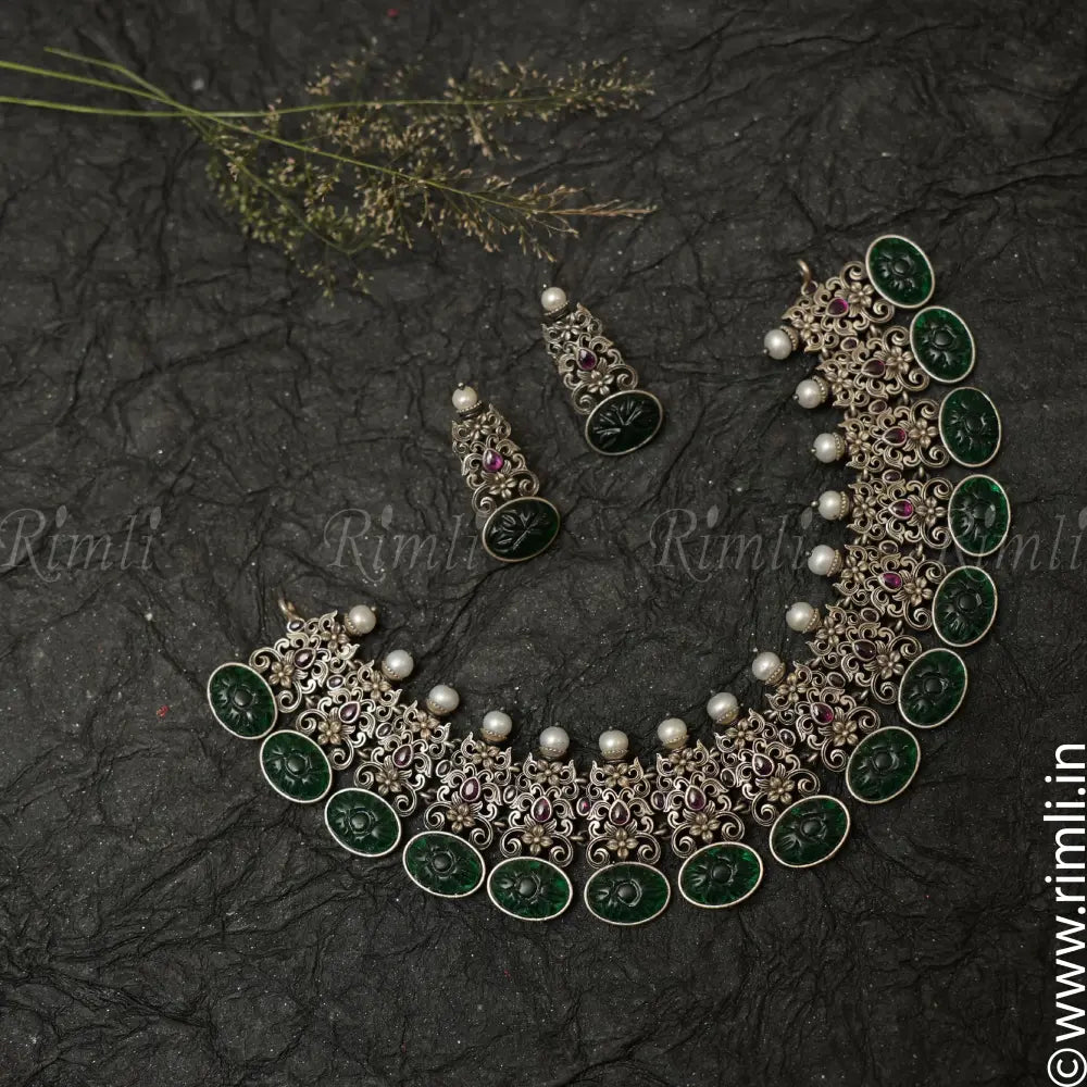 Garima Silver Necklace - Rimli Boutique