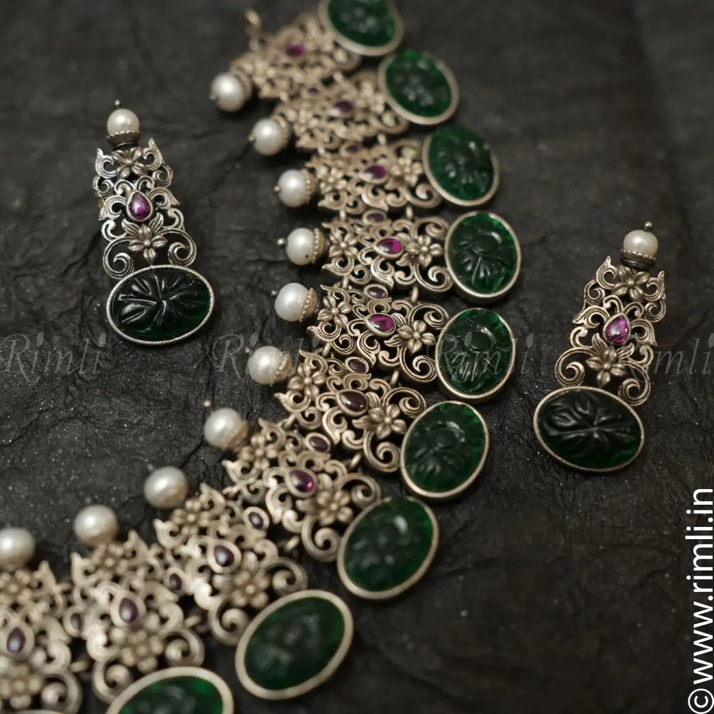 Garima Silver Necklace - Rimli Boutique