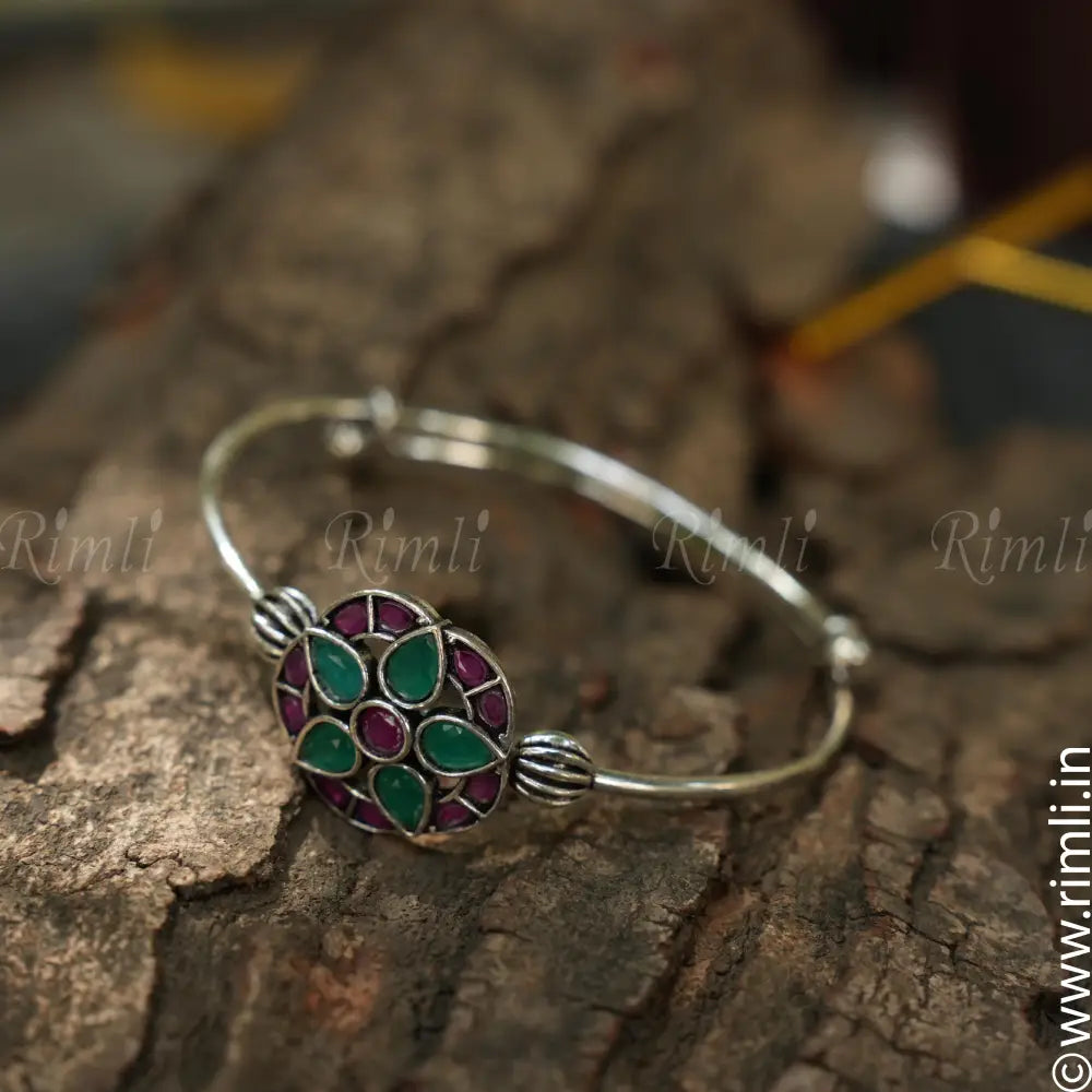 Bhumi Silver Bangle - Rimli Boutique