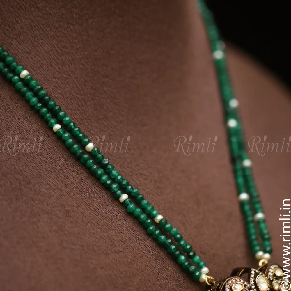 Cetana Silver Beaded Necklace - Rimli Boutique