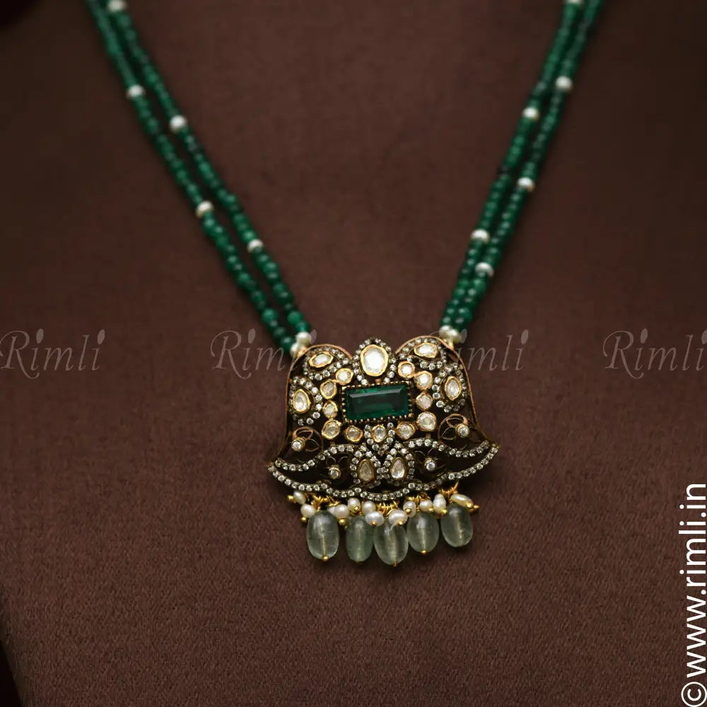 Cetana Silver Beaded Necklace - Rimli Boutique