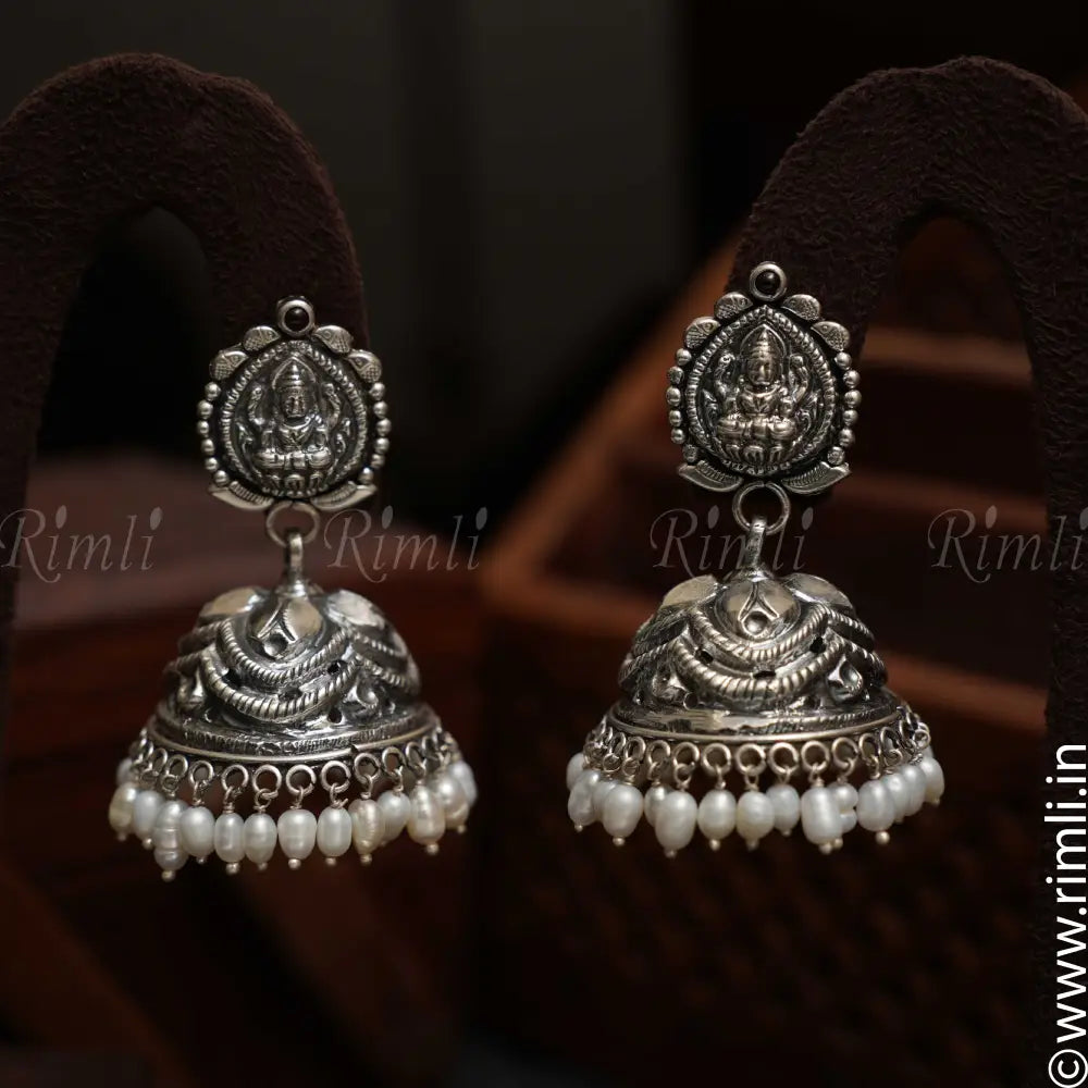 Renu Silver Jhumka - Rimli Boutique